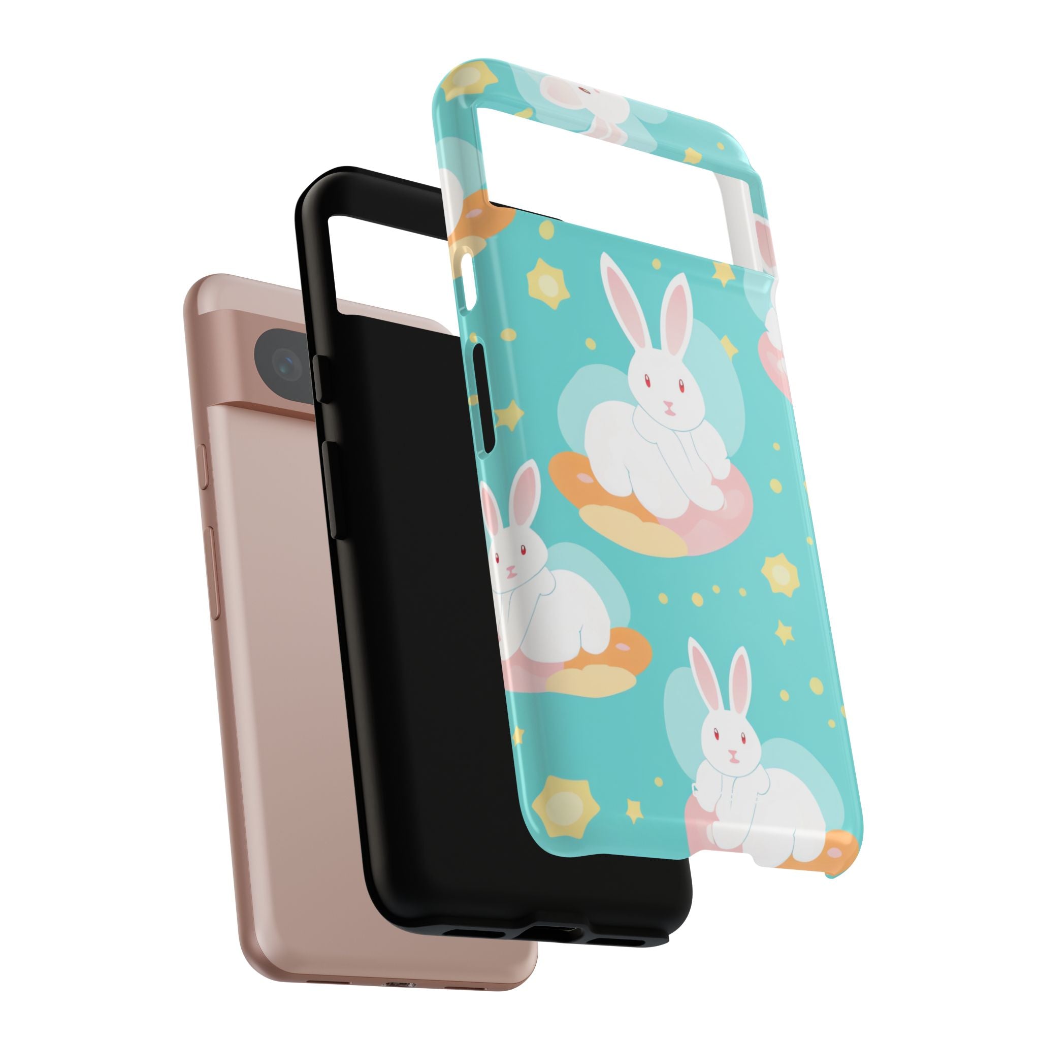 Bunnies Float Dreamily - Google Pixel Case