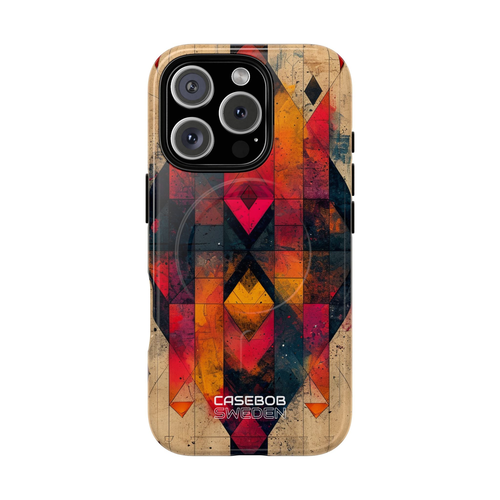 Fiery Symmetry Fusion iPhone 16 - Tough+