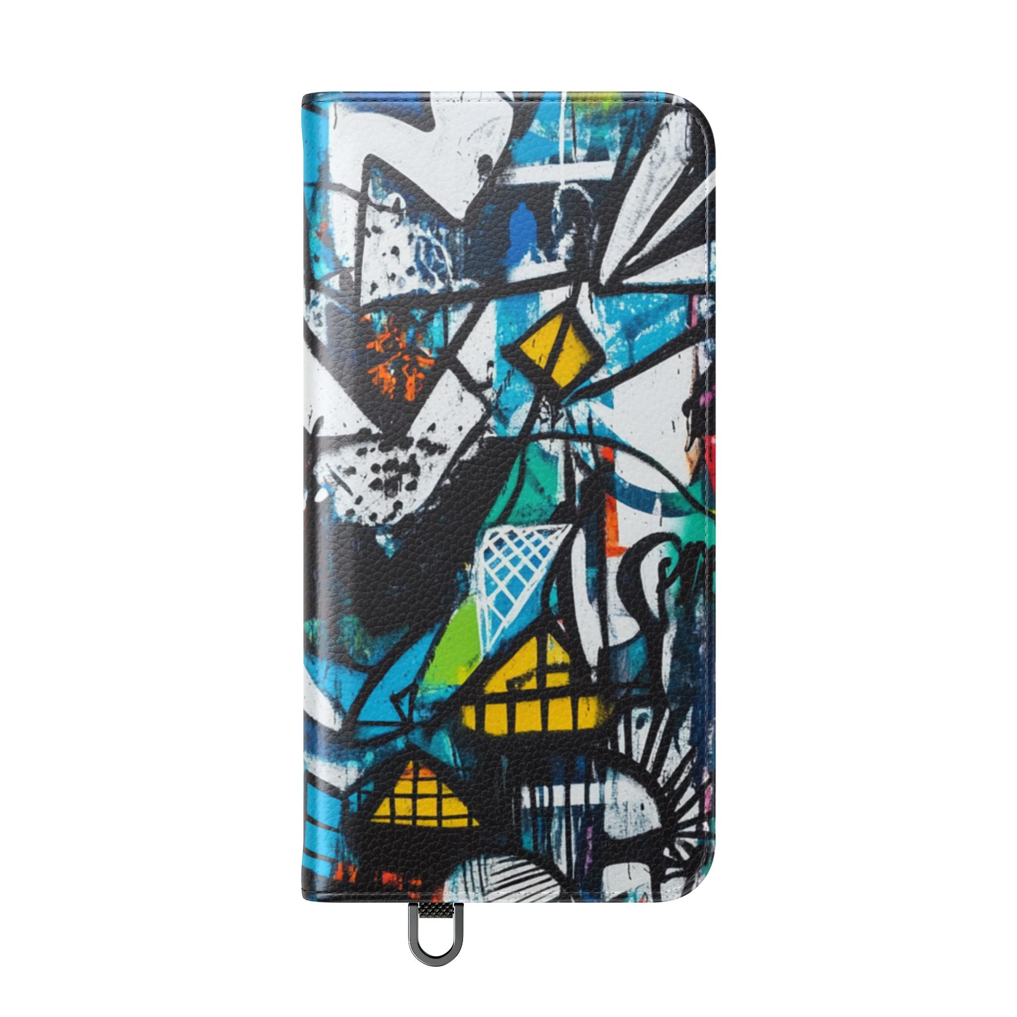 Bold Shapes Blue - Samsung S25+ Case - Wallet