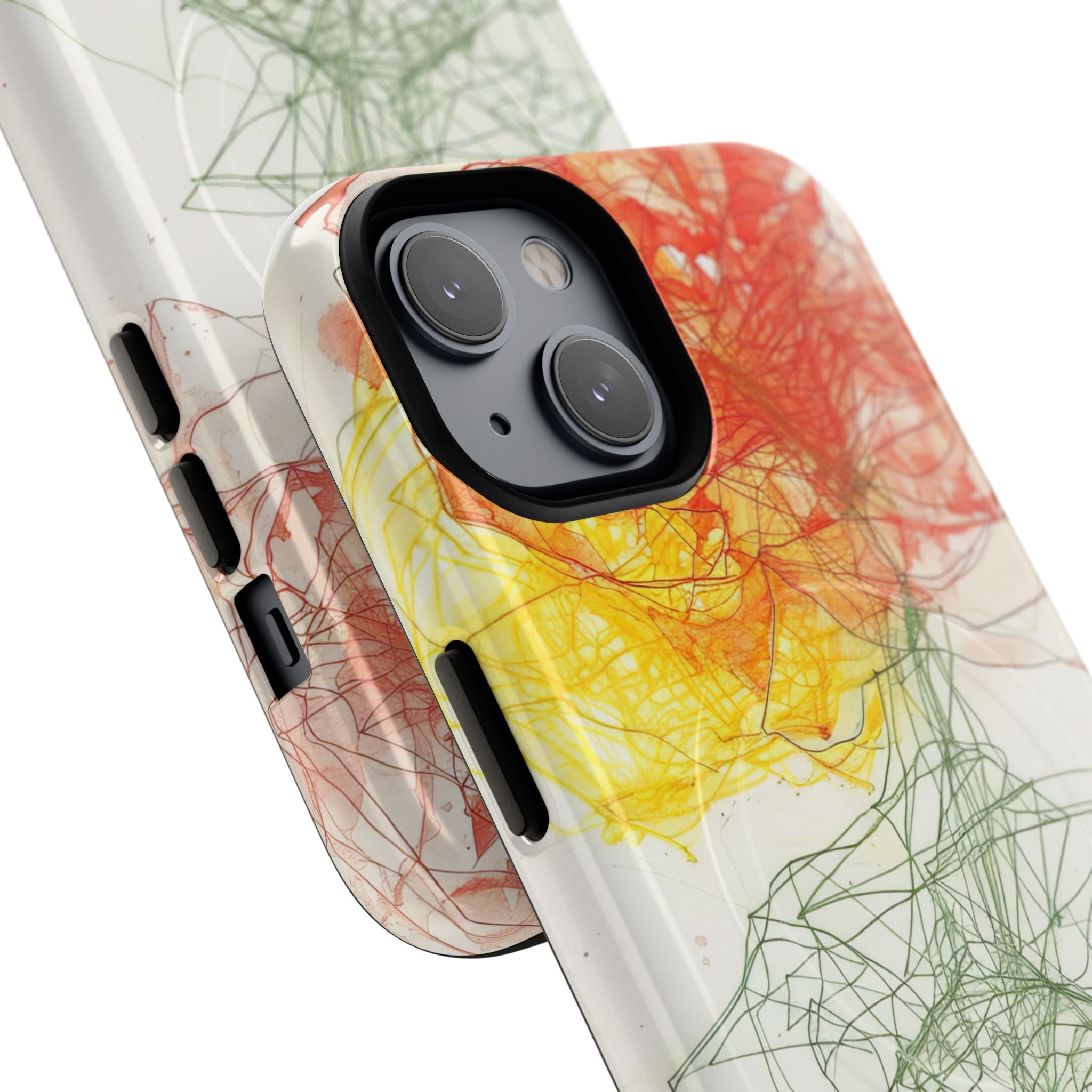 Fiery Blossom Tangle iPhone 14 - Tough+