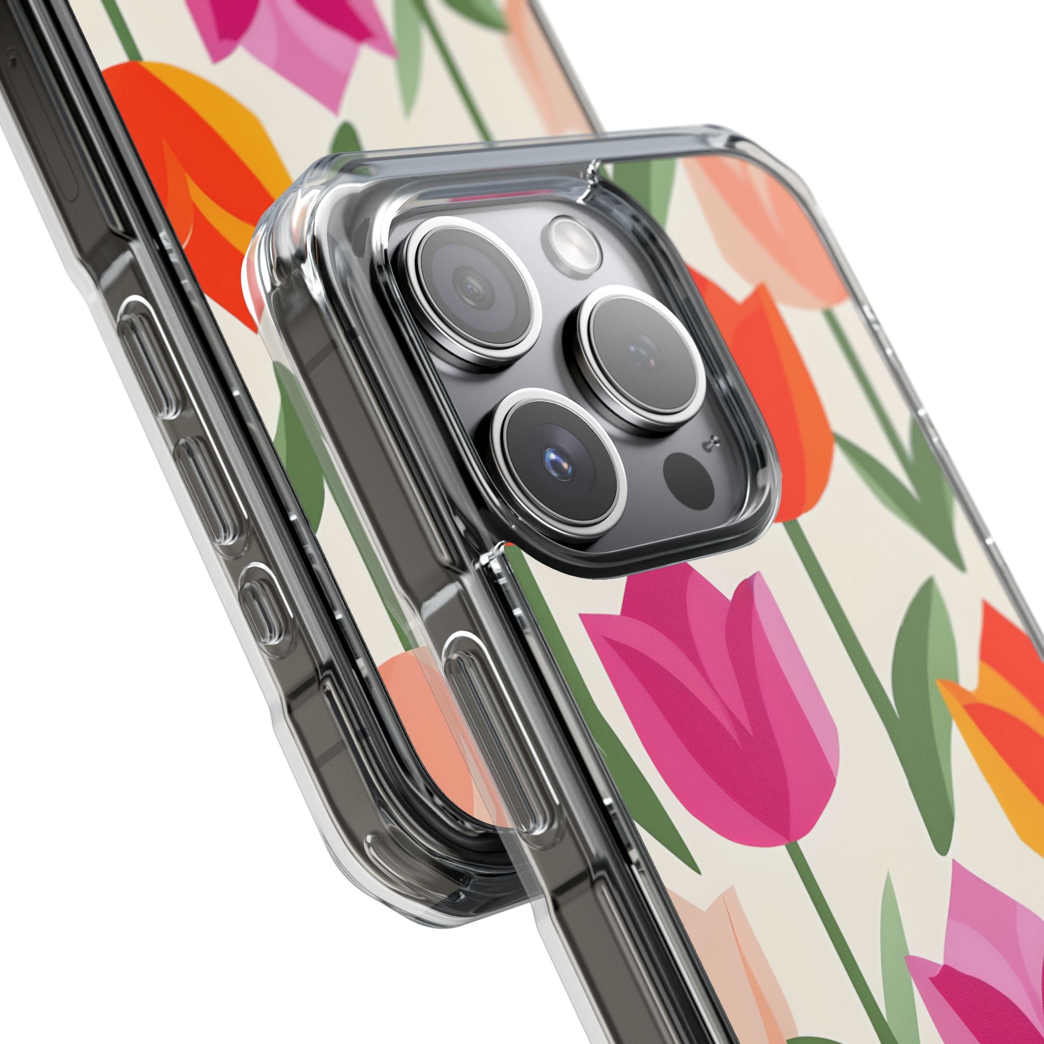 Tulip Harmony Green iPhone 15 Pro Case - Impact