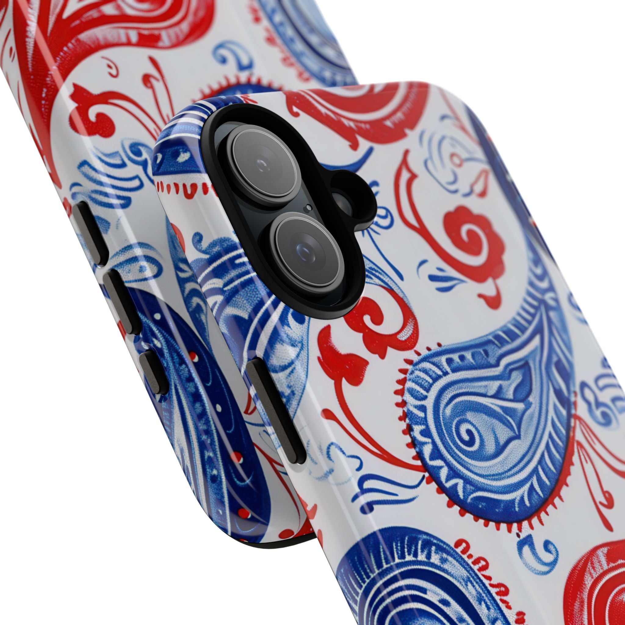 Vibrant Paisley Swirls iPhone 16 - Tough
