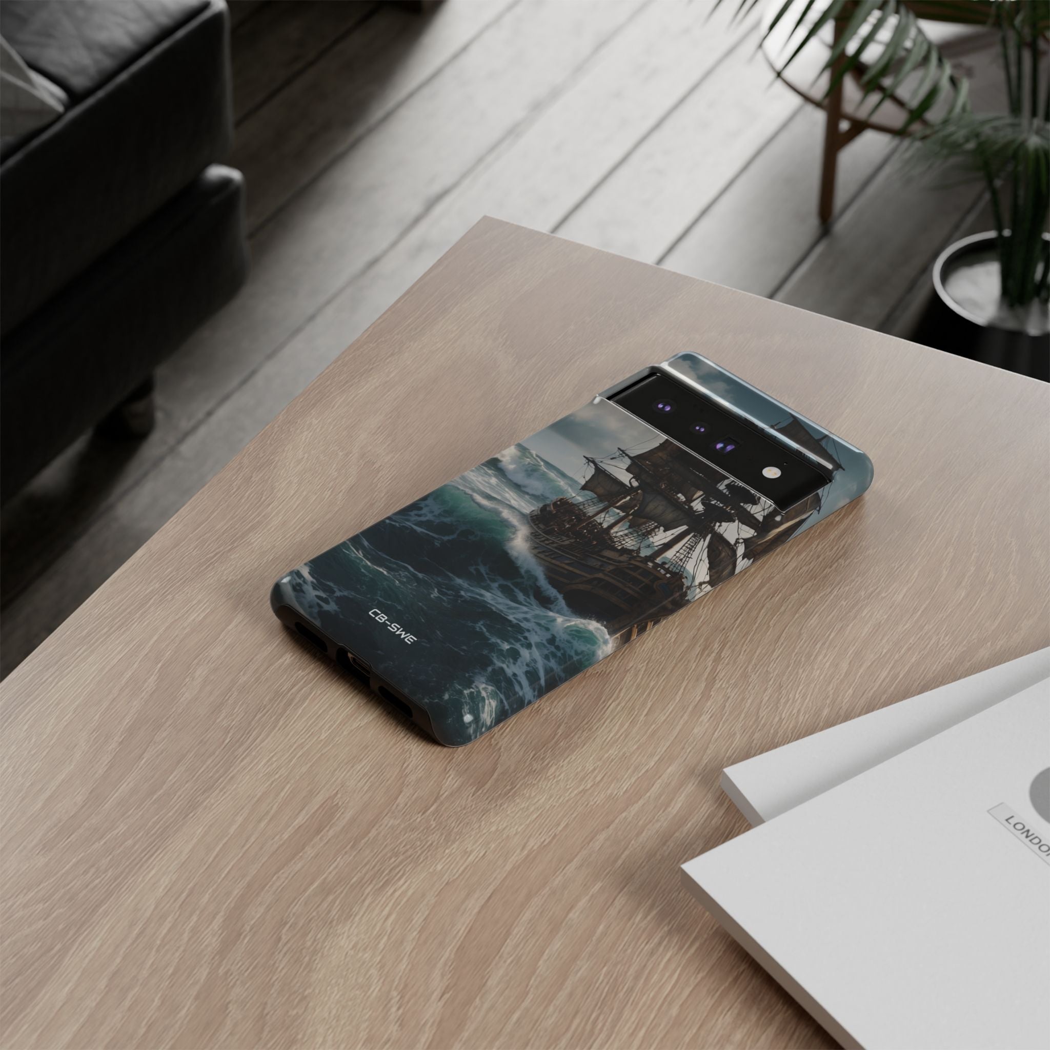 Ship Faces Waves - Google Pixel Case