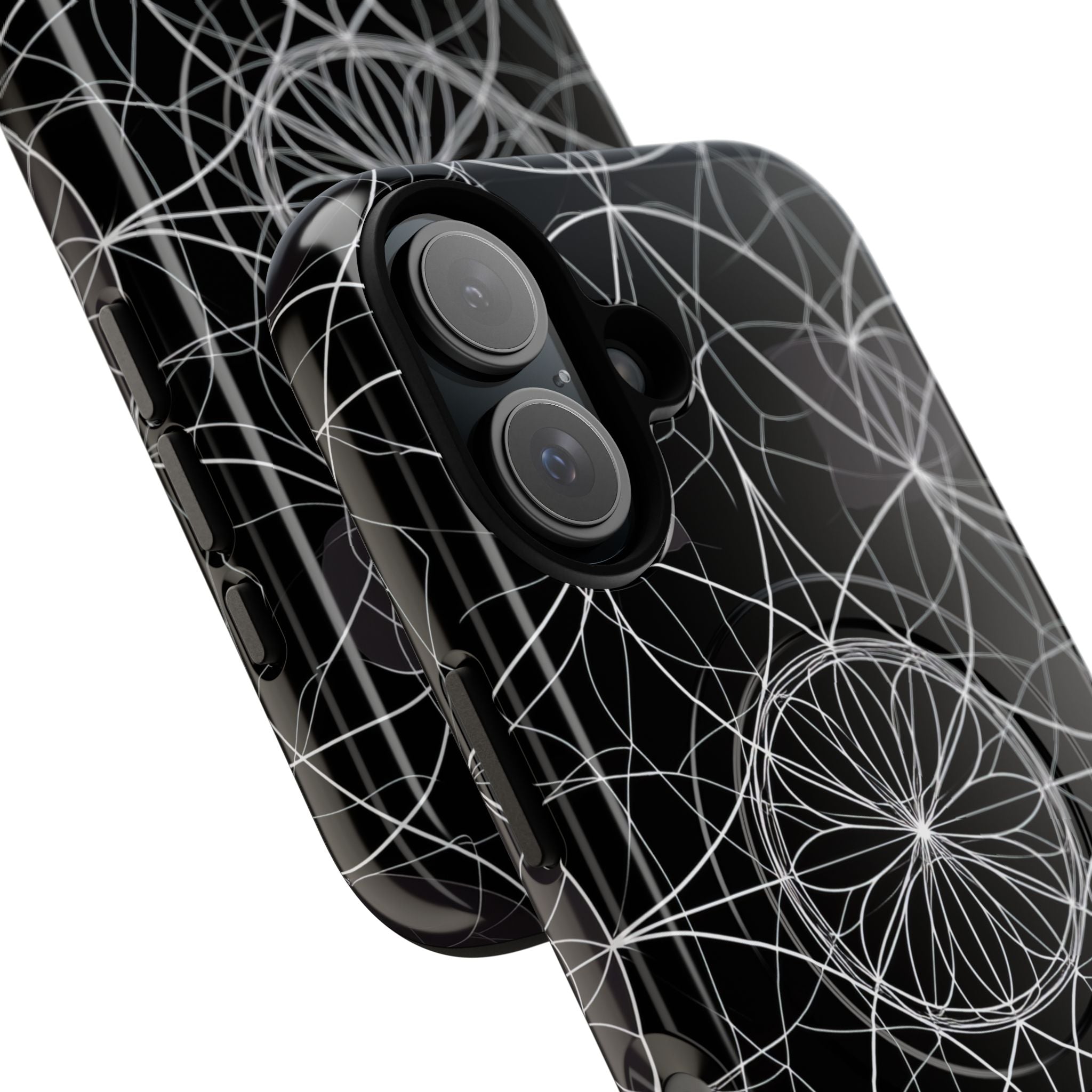 Radiant Petal Orbit iPhone 16 Case - Tough+