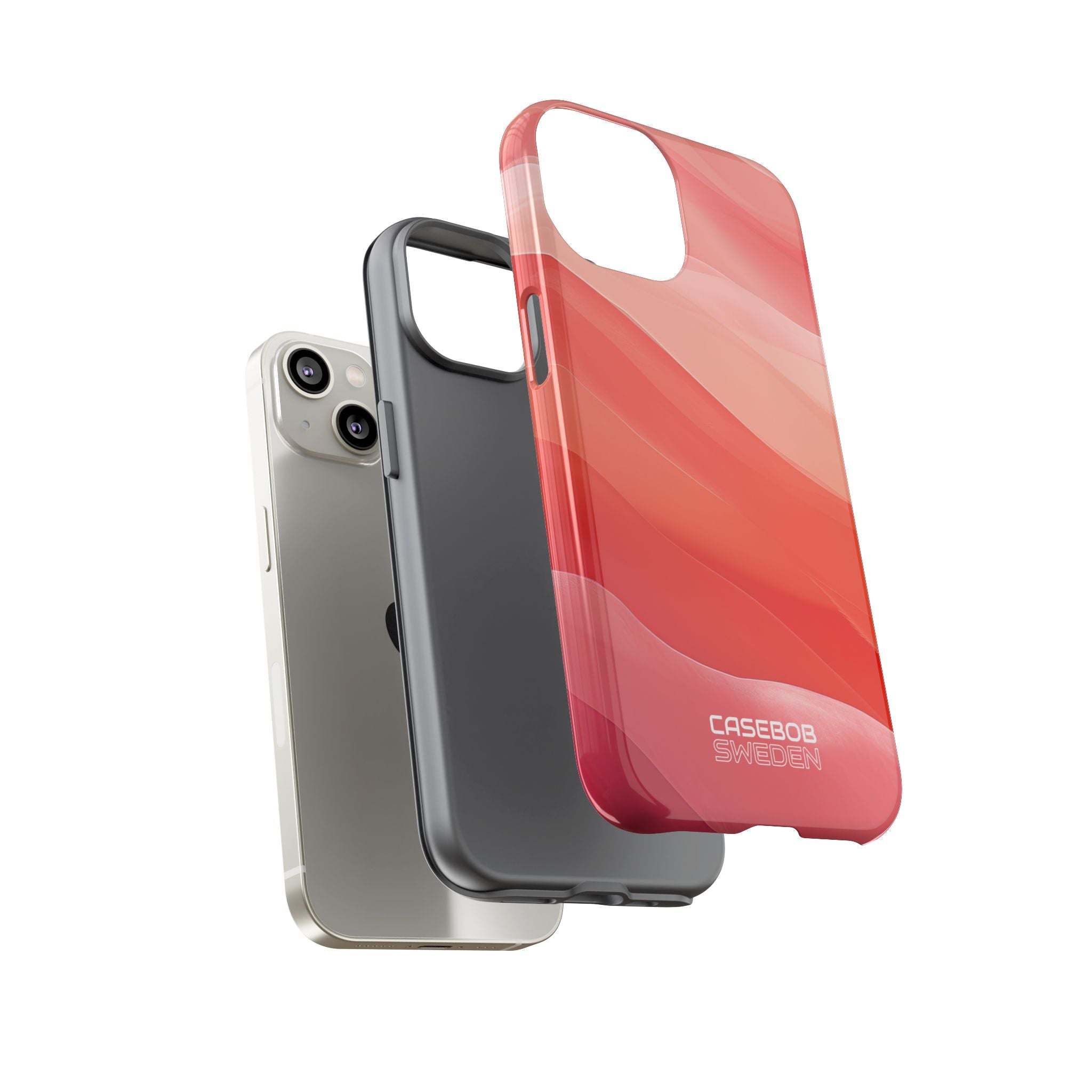 Flowing Coral Waves iPhone 14 - Tough