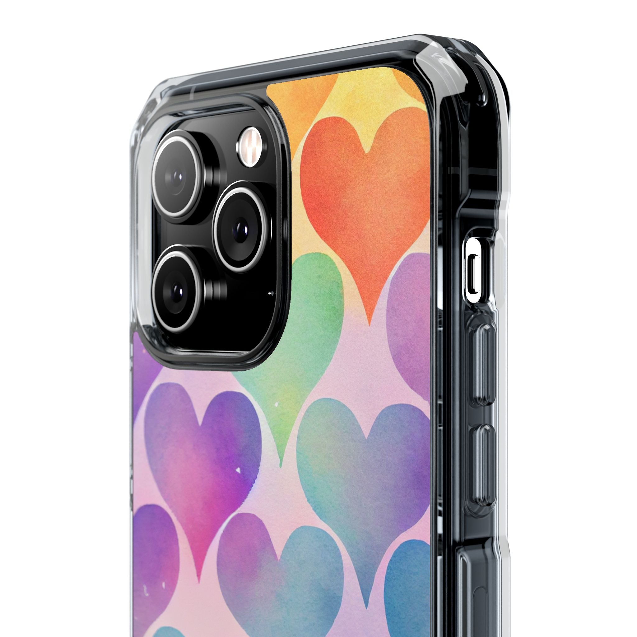Watercolor Heart Symphony iPhone Case - Impact