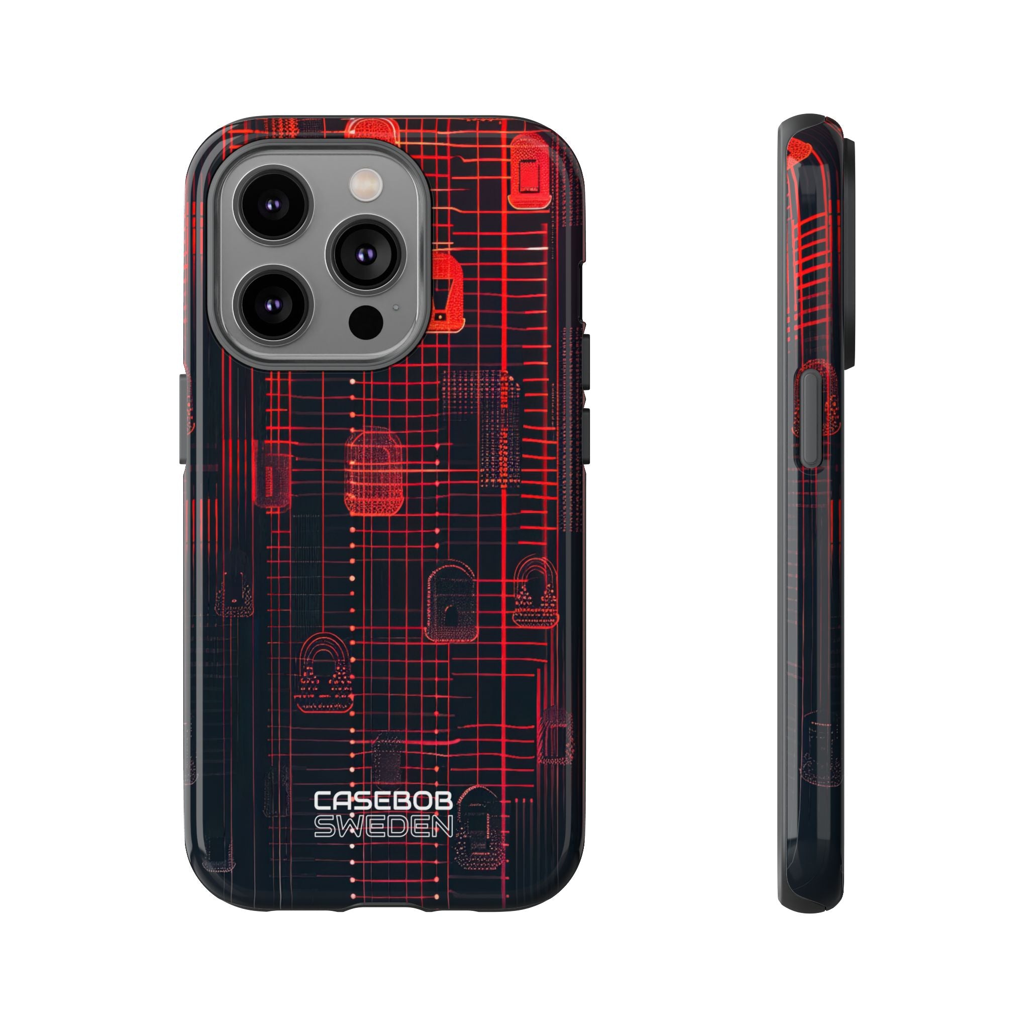 Cyber Locks Grid iPhone 14 - Resistente
