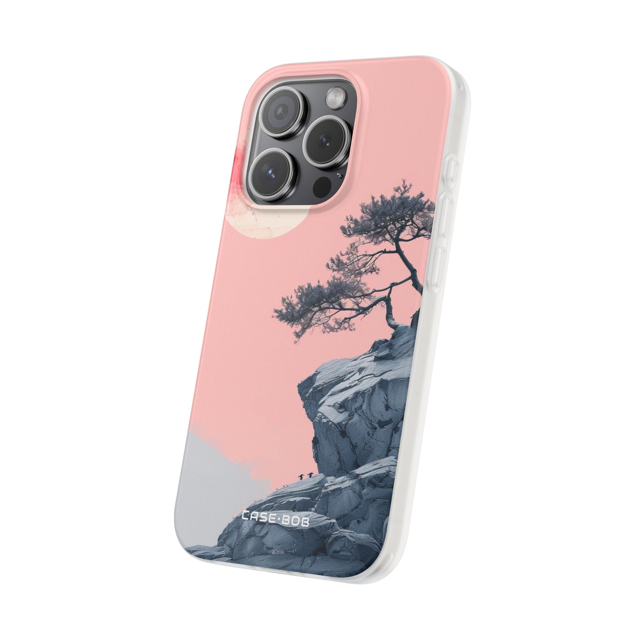 Crimson Moon Tree iPhone 15 Pro Case - Soft
