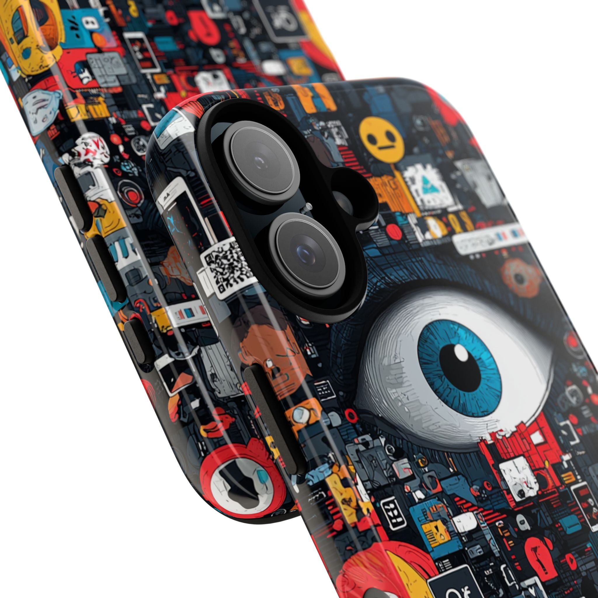 Digital Eye Blue iPhone 16 Case - Tough