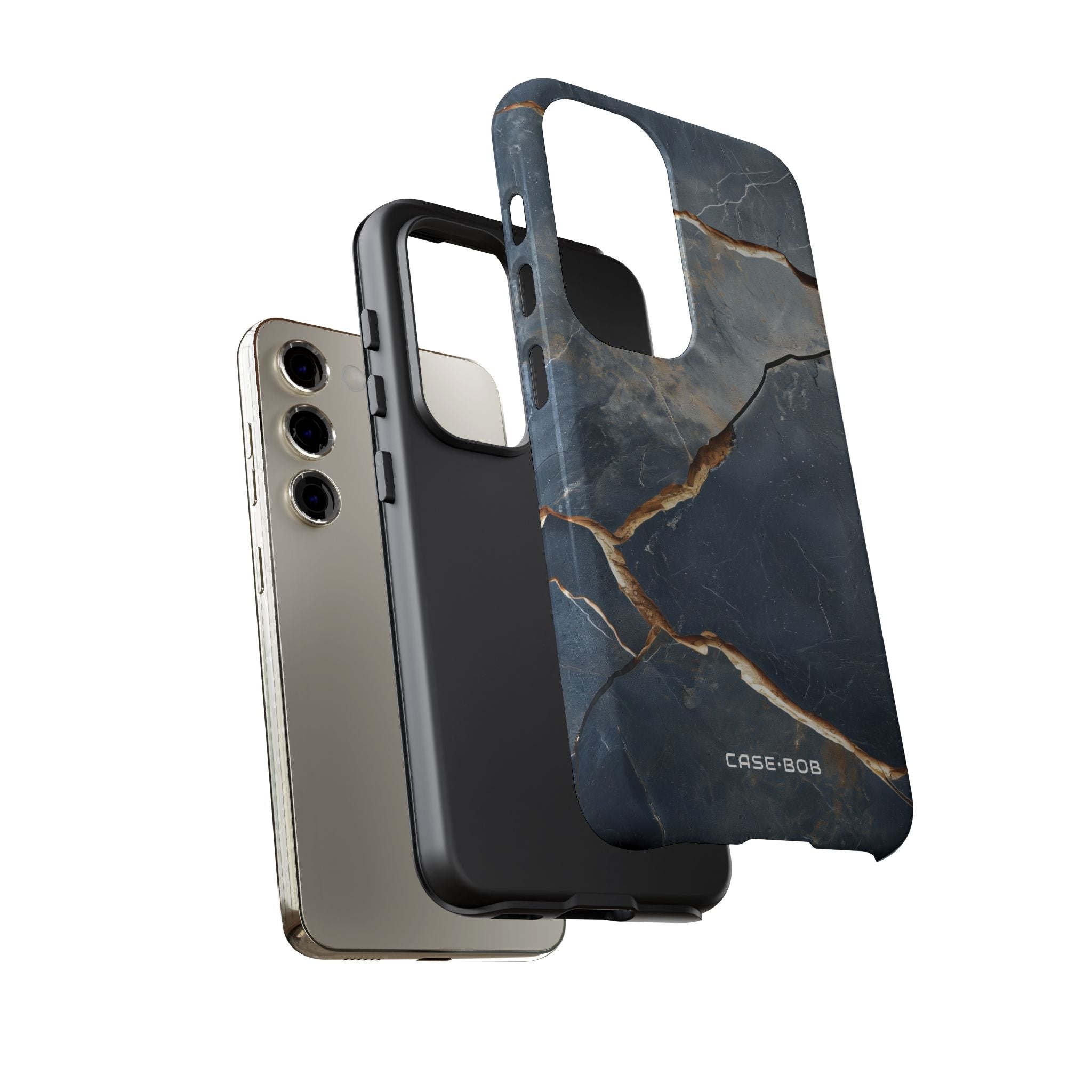 Jagged Vein Navy Samsung S23 Case - Tough