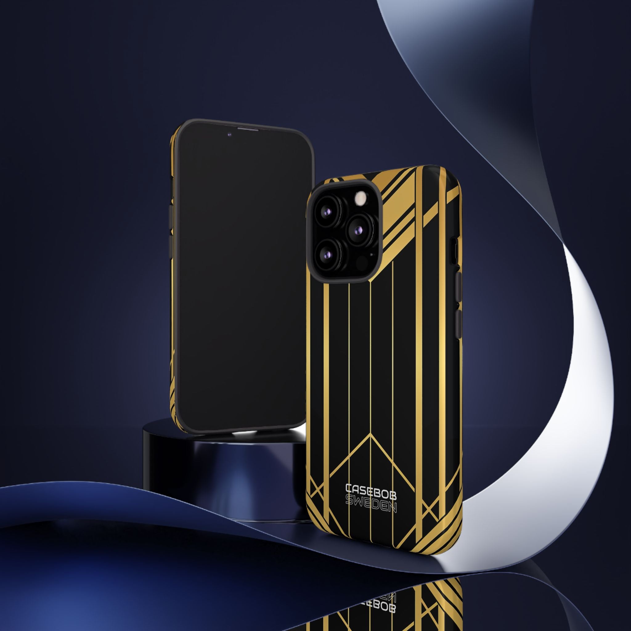 Golden Geometric Symphony iPhone 13 - Tough