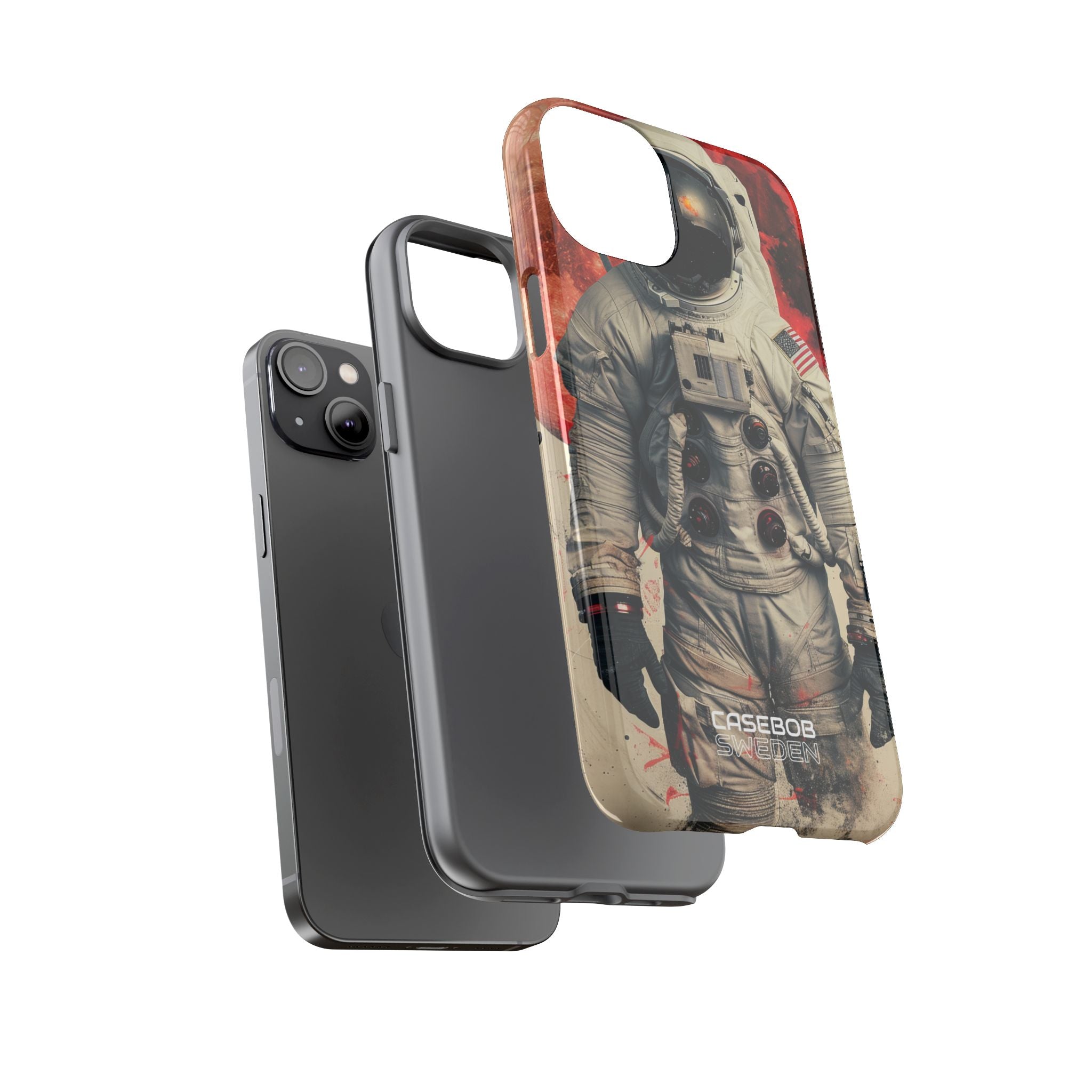 Crimson Spacewalk Dream iPhone 14 - Resistente