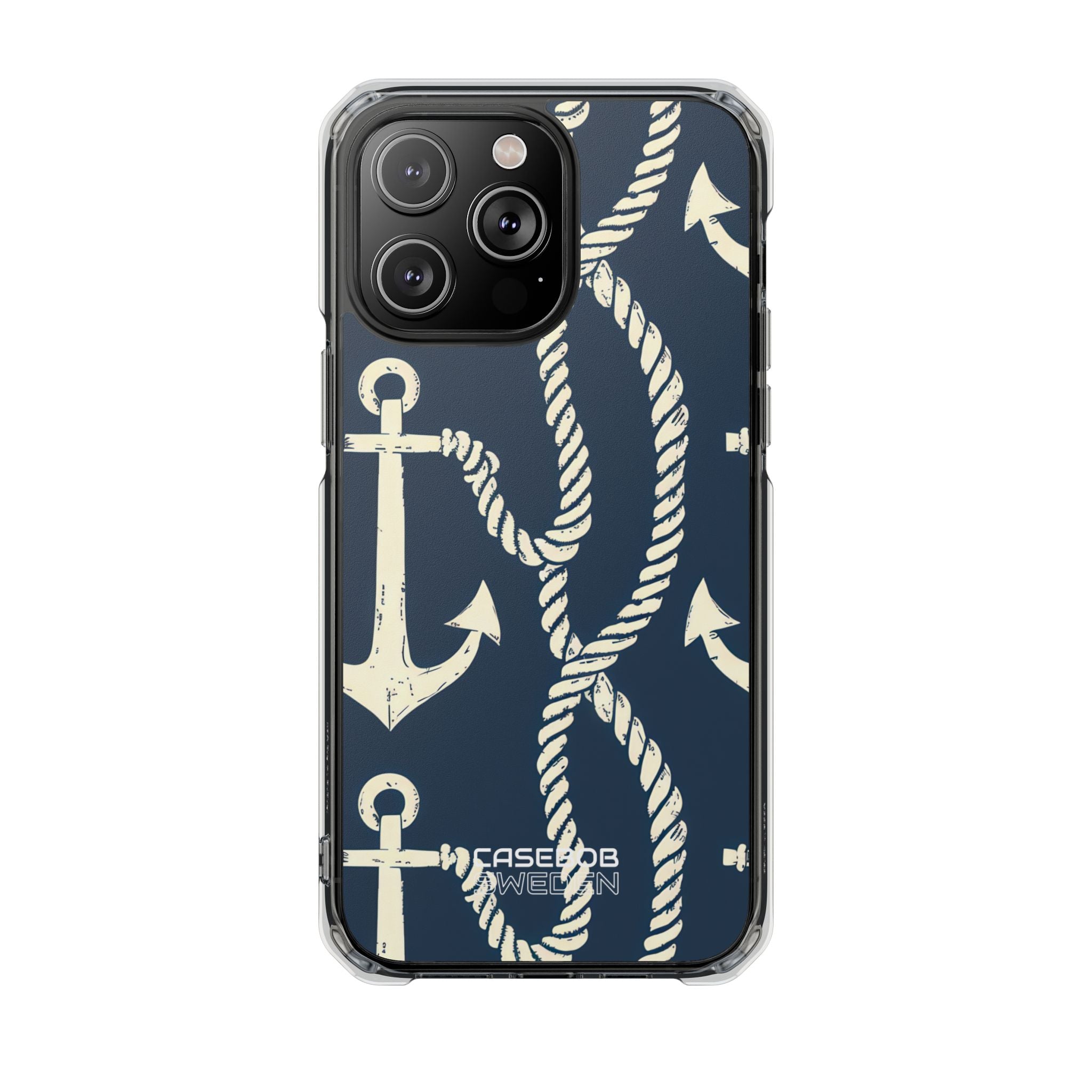 Nautical Anchors Rope iPhone 14 - Impact Clear+