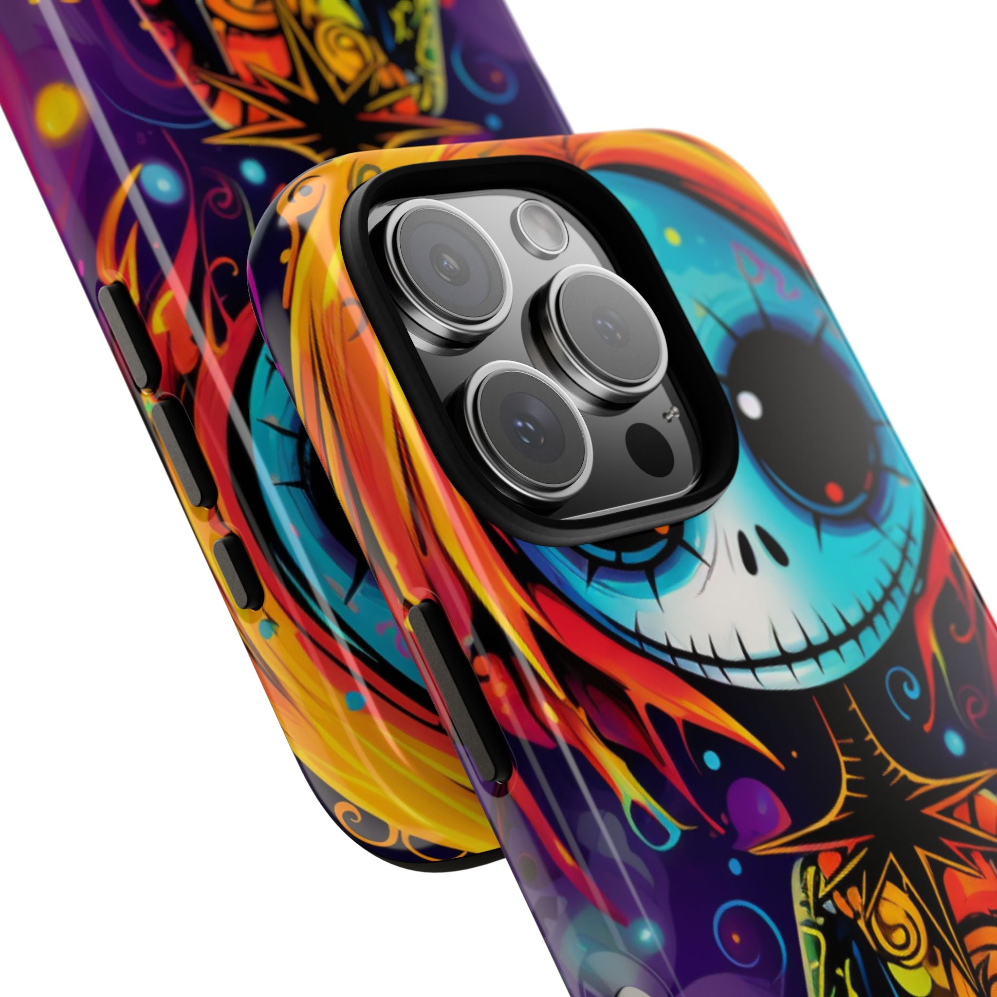 Skeletal Figure Laughs - iPhone Case