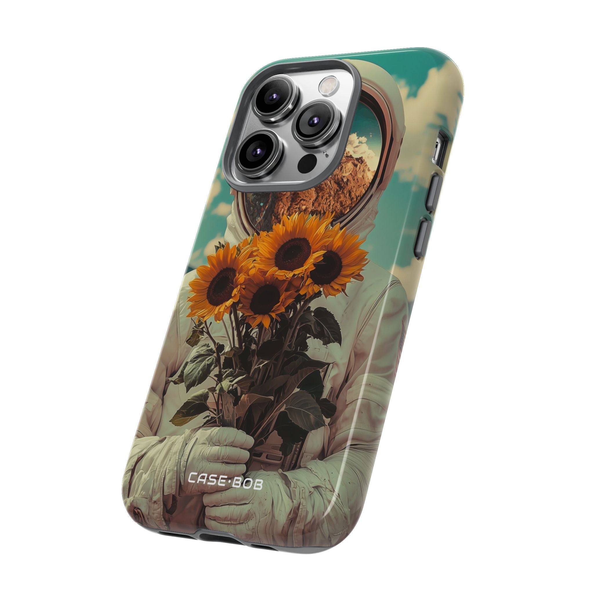 Sunflower Astronaut iPhone 14 Pro Case - Tough