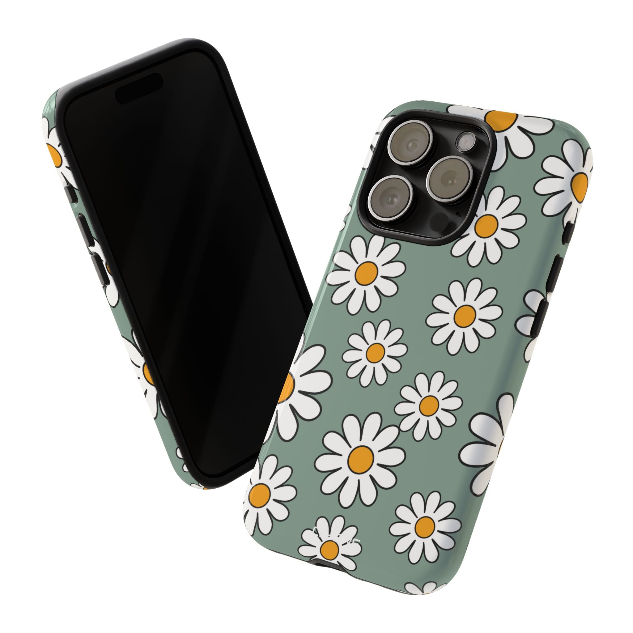 Daisies Dance Playfully - iPhone Case