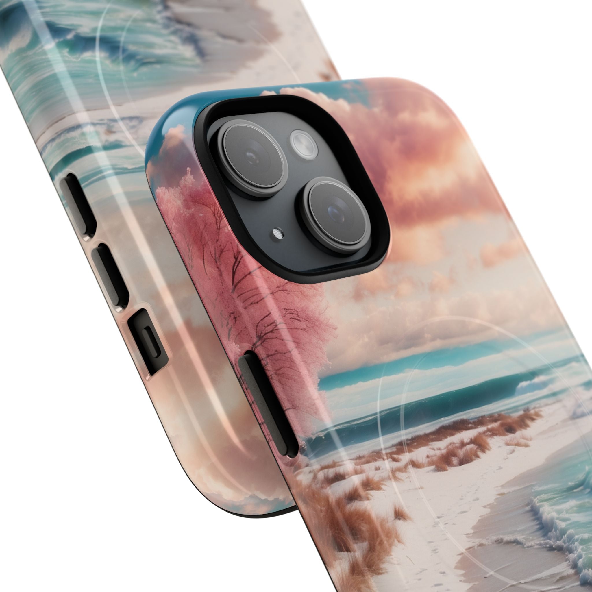 Pink Tree Breeze iPhone 15 Case - Tough+