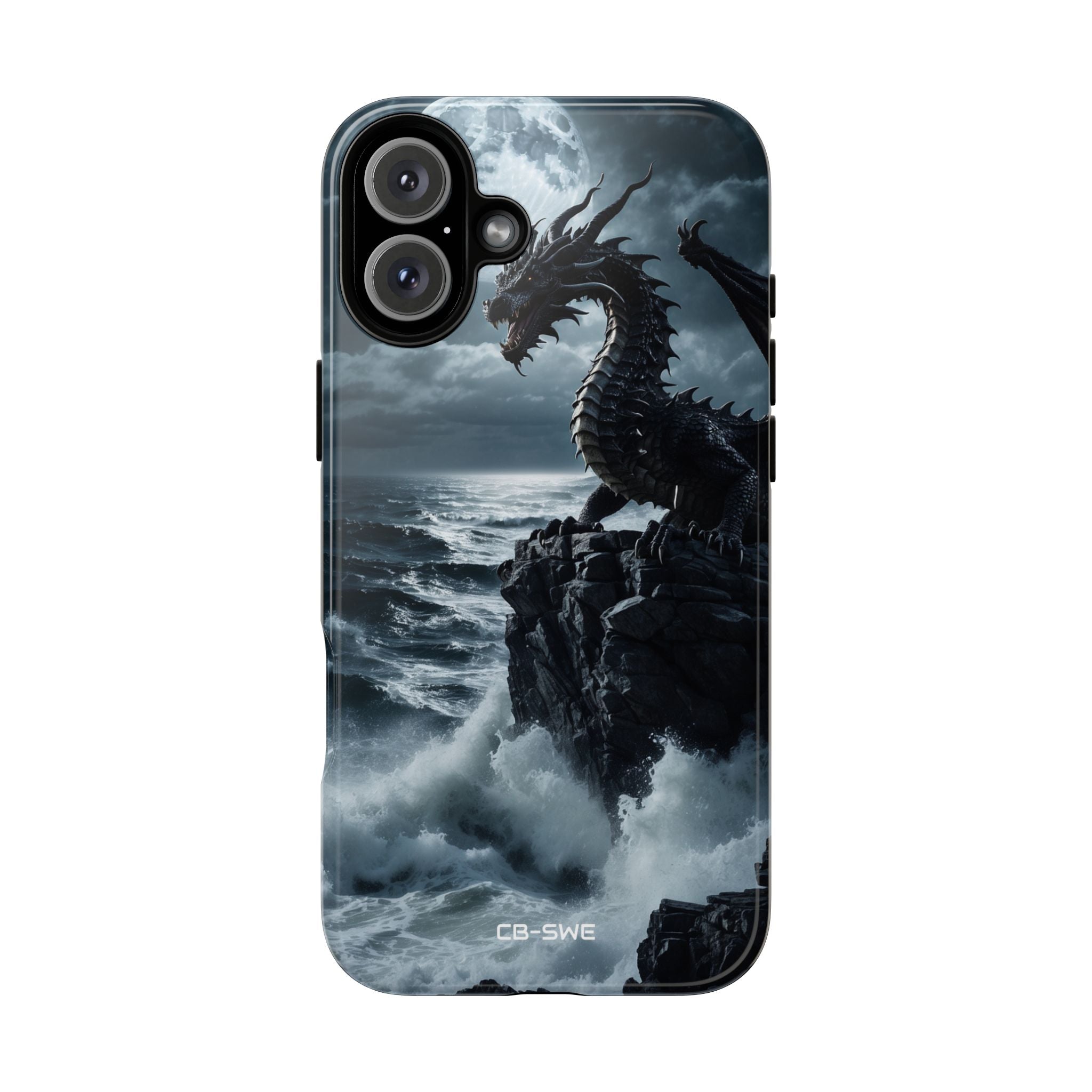 Dragon Roars Against Sea - iPhone Case