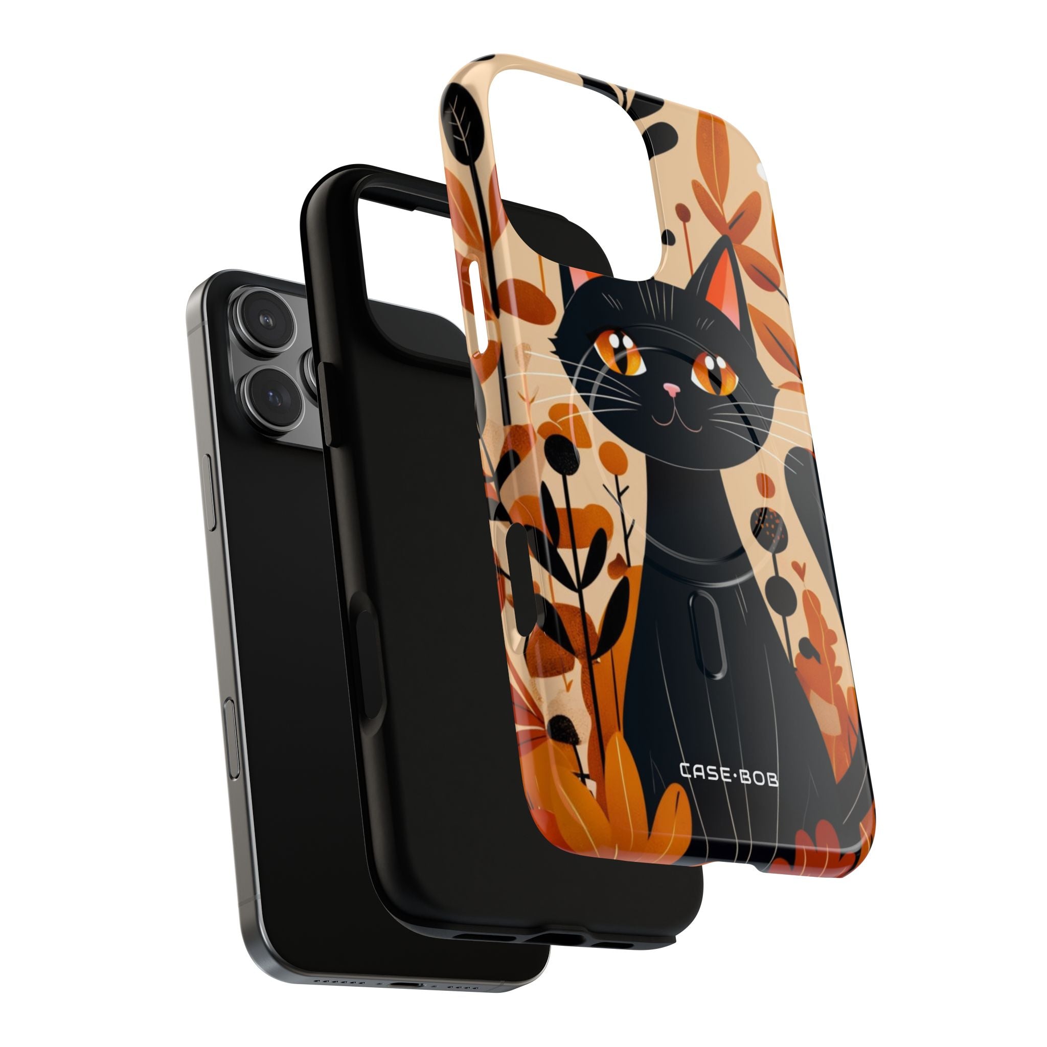 Black Cat Glow iPhone 16 Pro Max Case - Tough+
