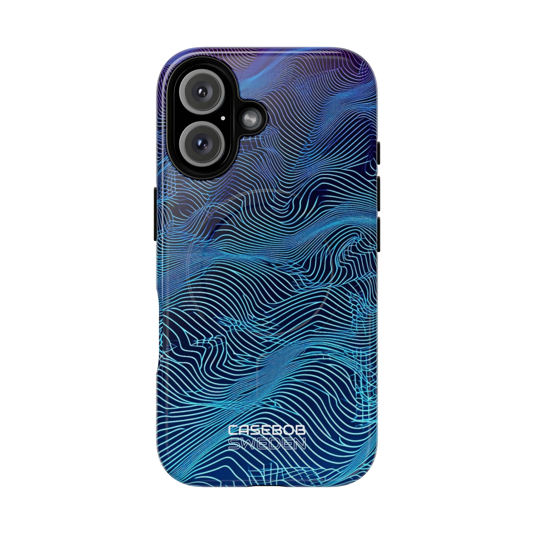 Neon Waves Flow iPhone 16 - Tough+