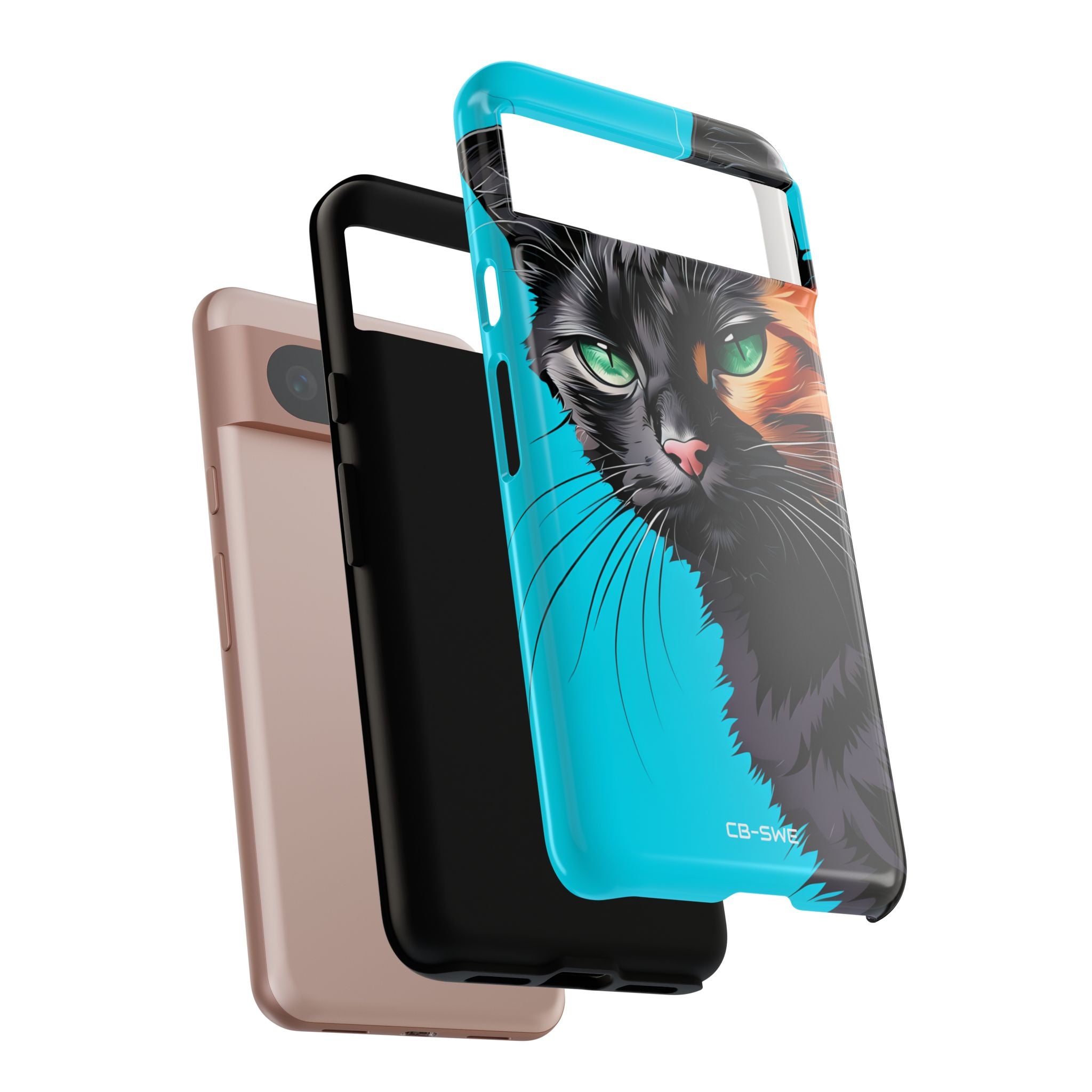 Curious Cat Stare - Google Pixel Case