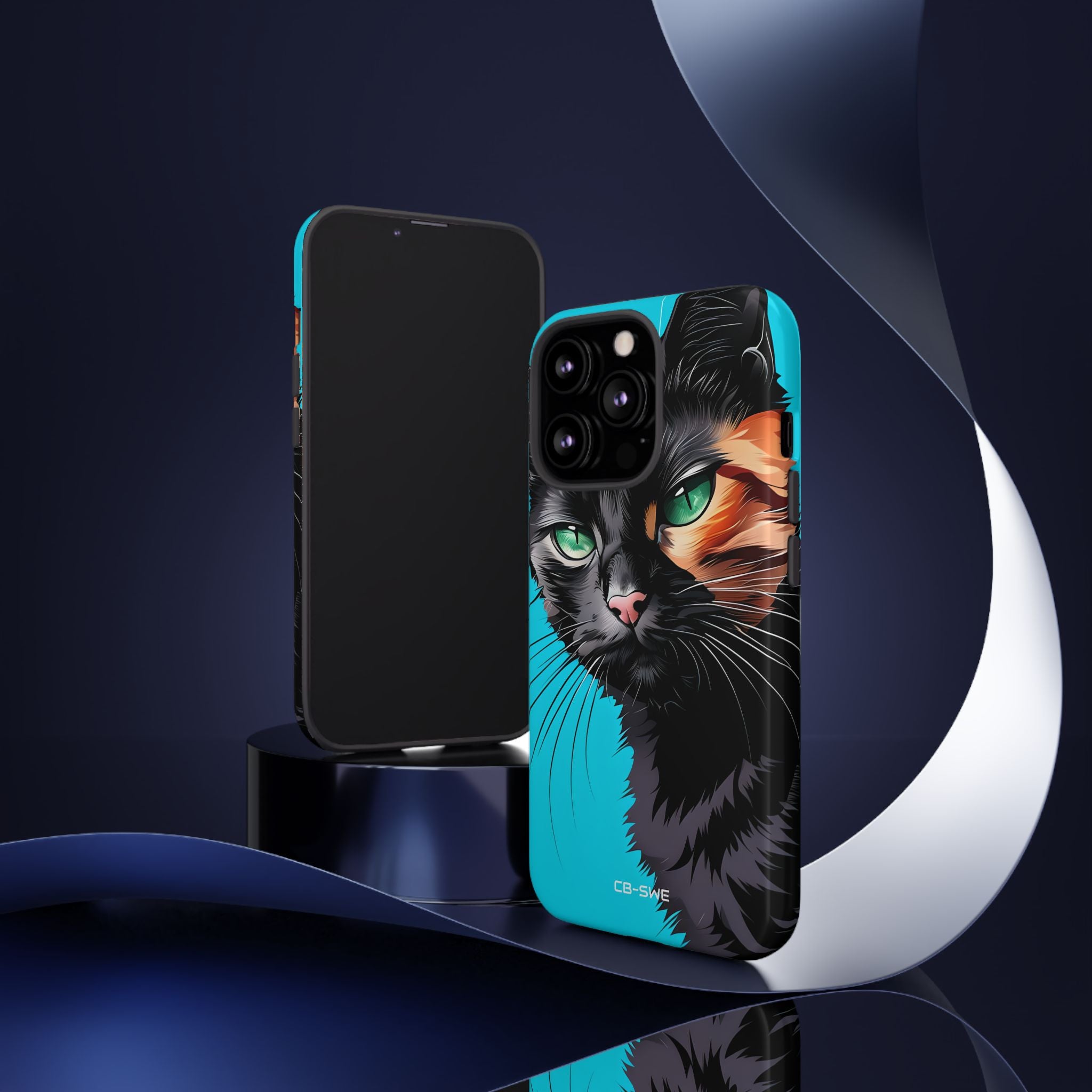 Curious Cat Stare - iPhone Case