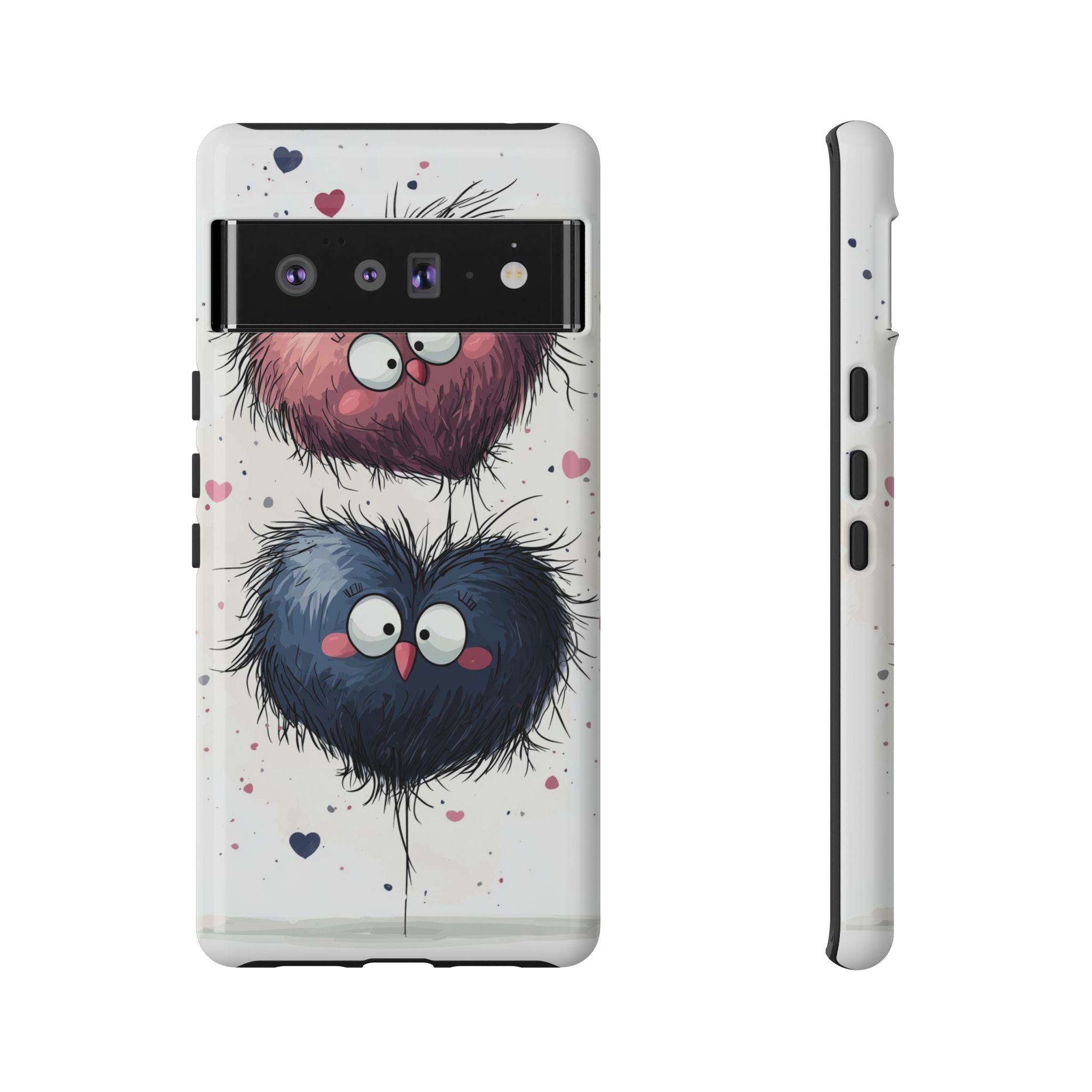 Fluffy Hearts Embrace - Google Pixel Case