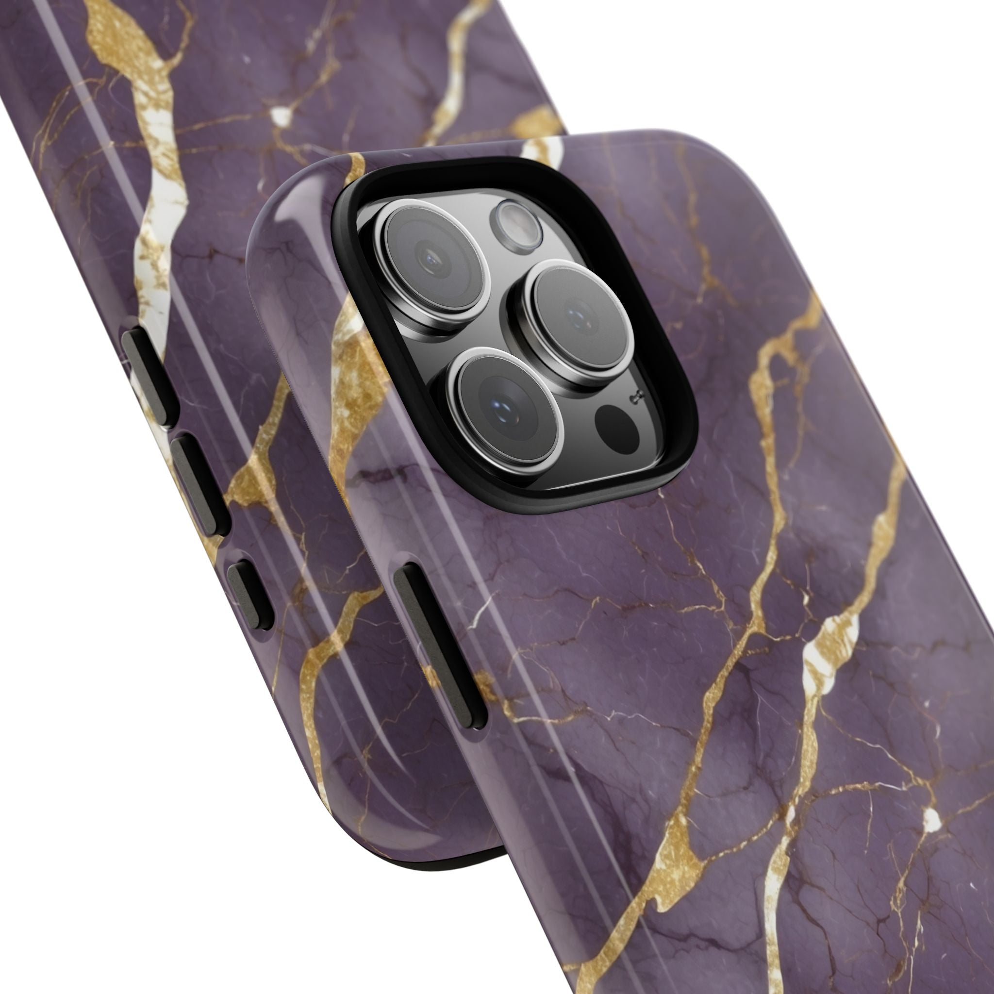 Golden Veins Flowing - iPhone Case