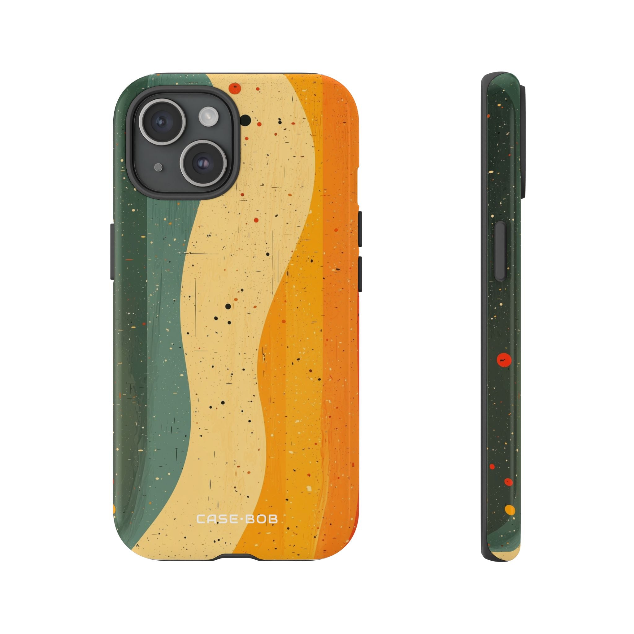Wavy Forest Veil iPhone 15 Case - Tough