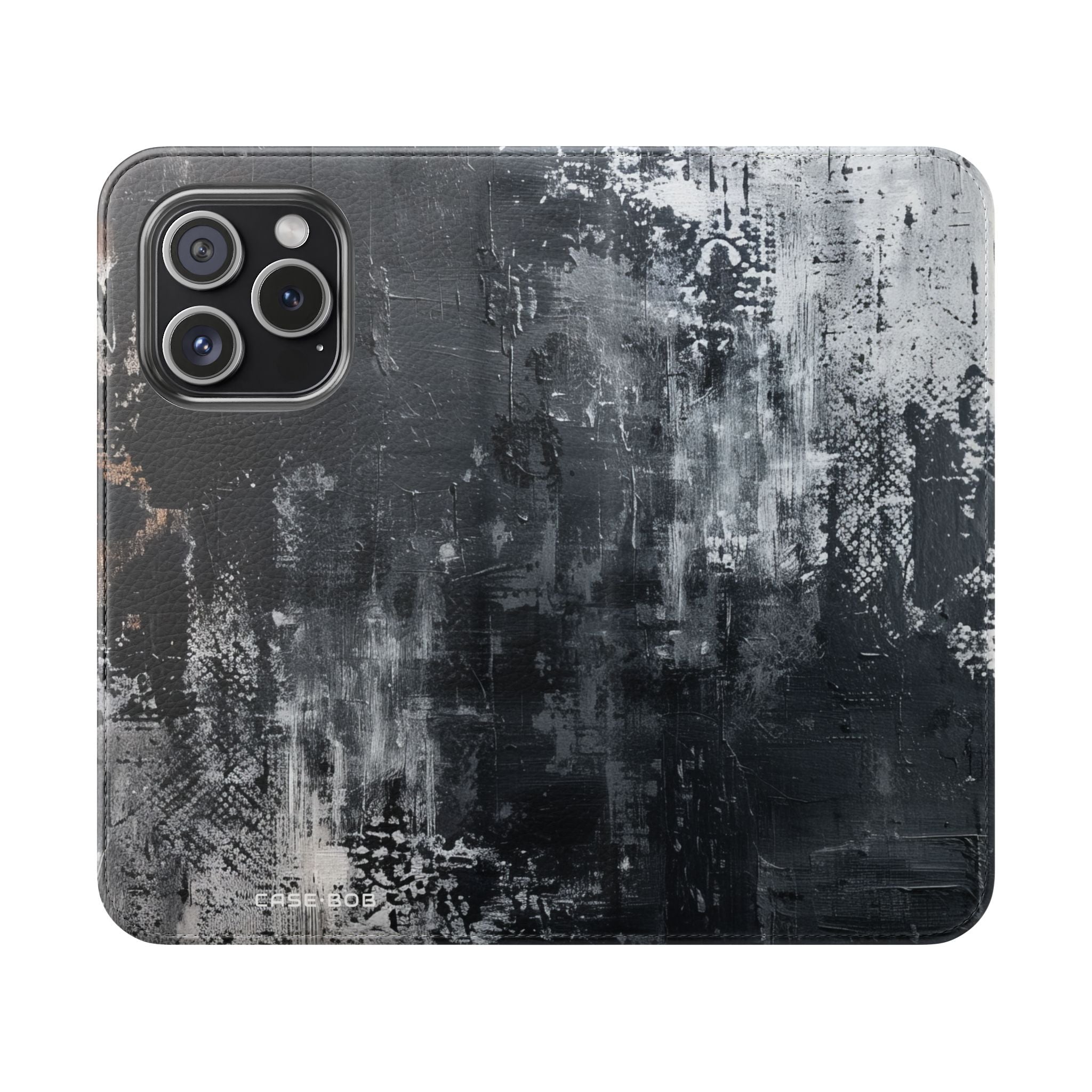Midnight Brushstroke - iPhone 15 Pro Case - Wallet