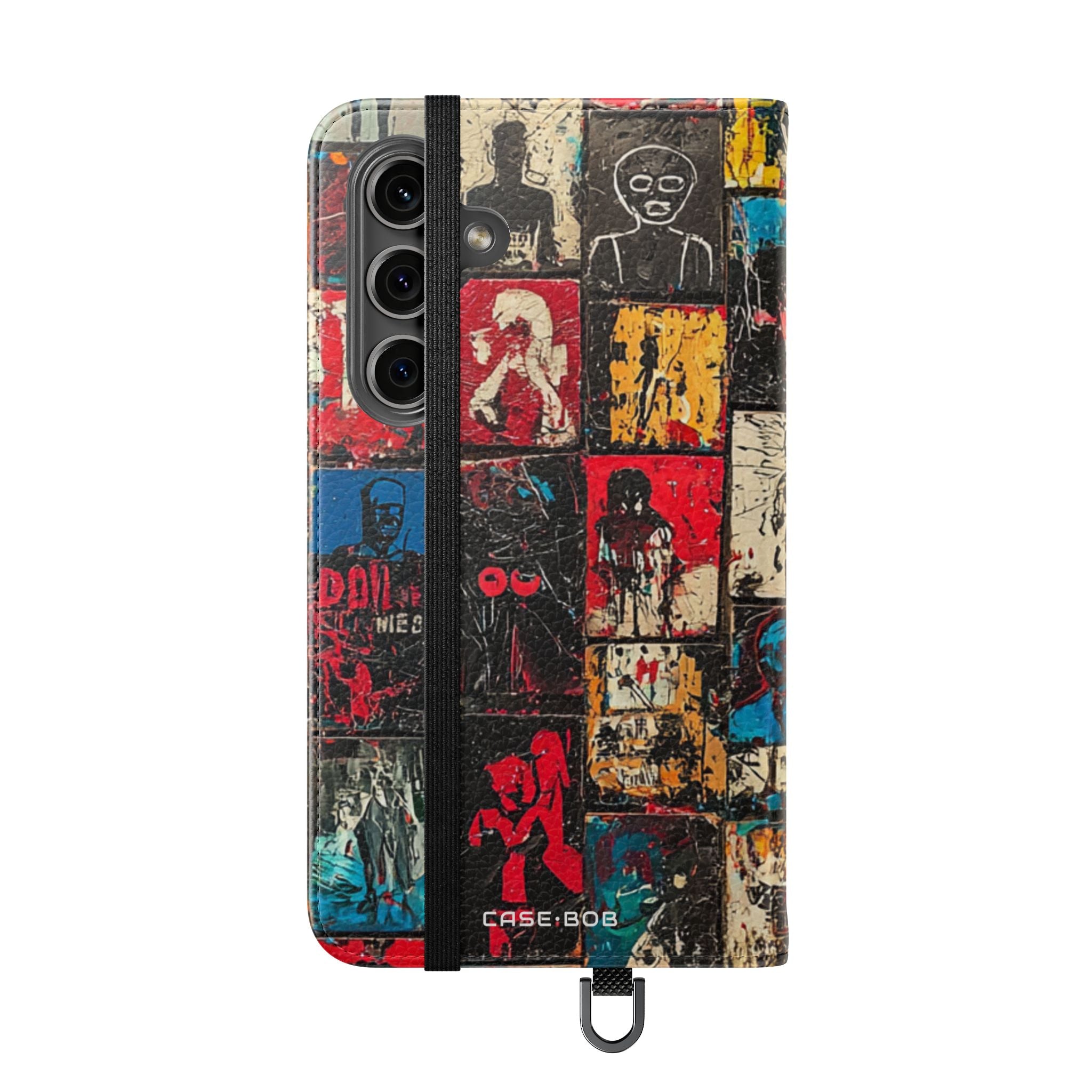 Portrait Grid Crimson - Samsung S24 Case - Wallet