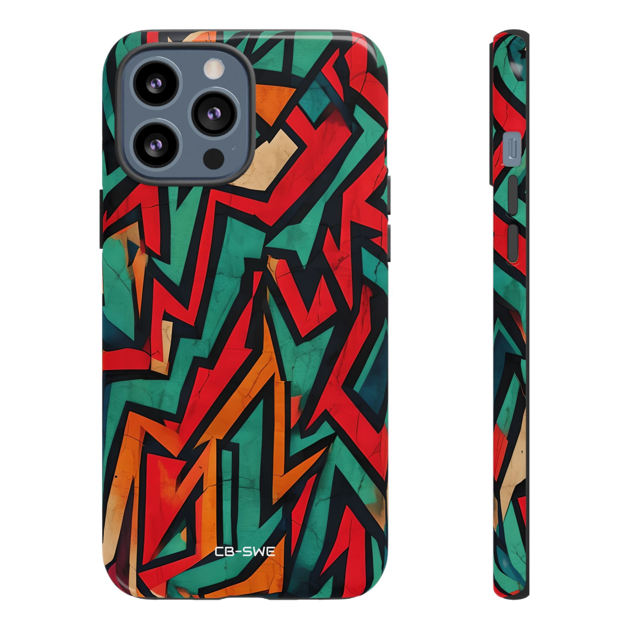 Vivid Geometry Dance - iPhone Case