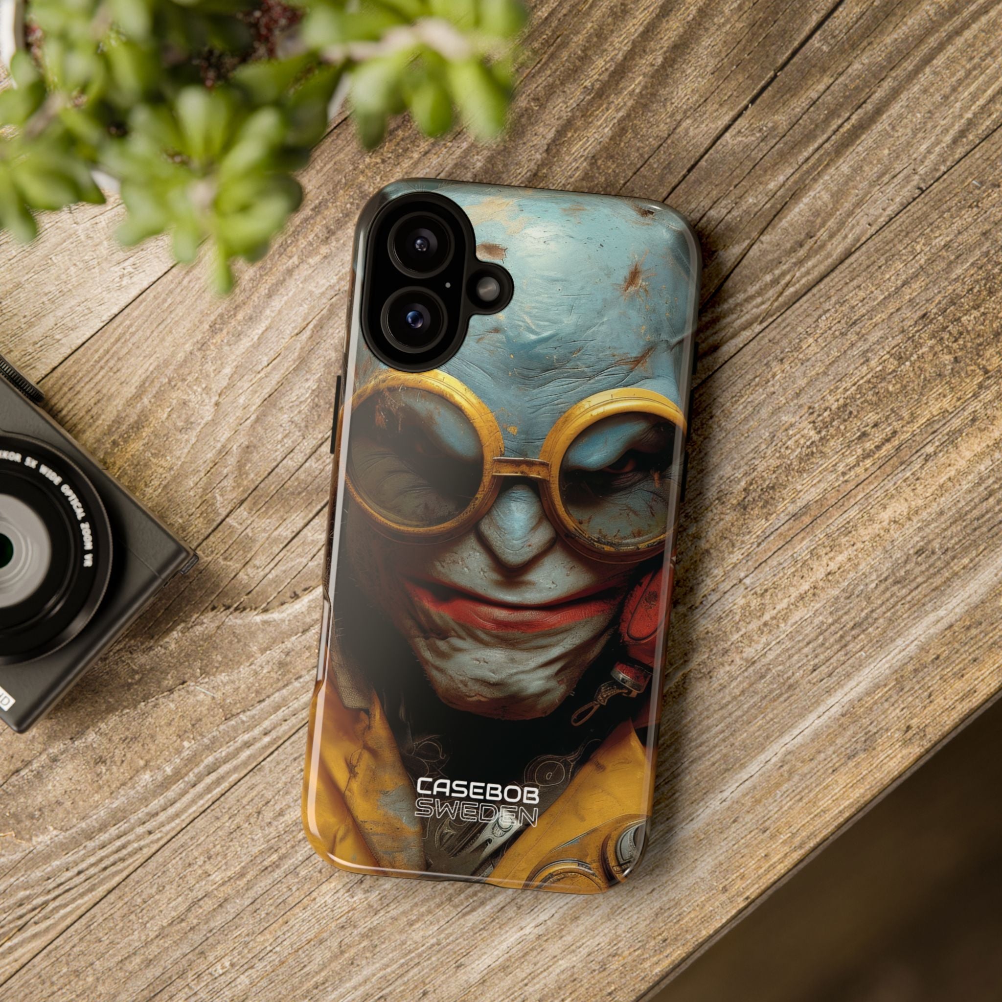 Steampunk Masked Adventurer iPhone 16 - Tough