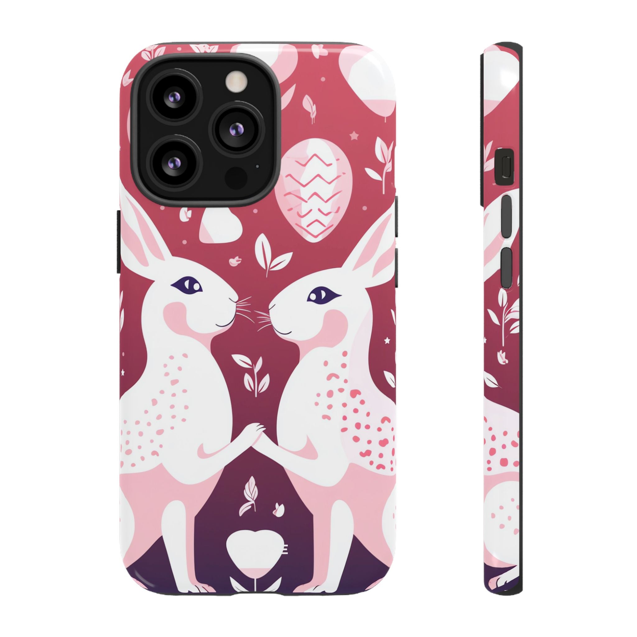 Rabbits Share Joy - iPhone Case