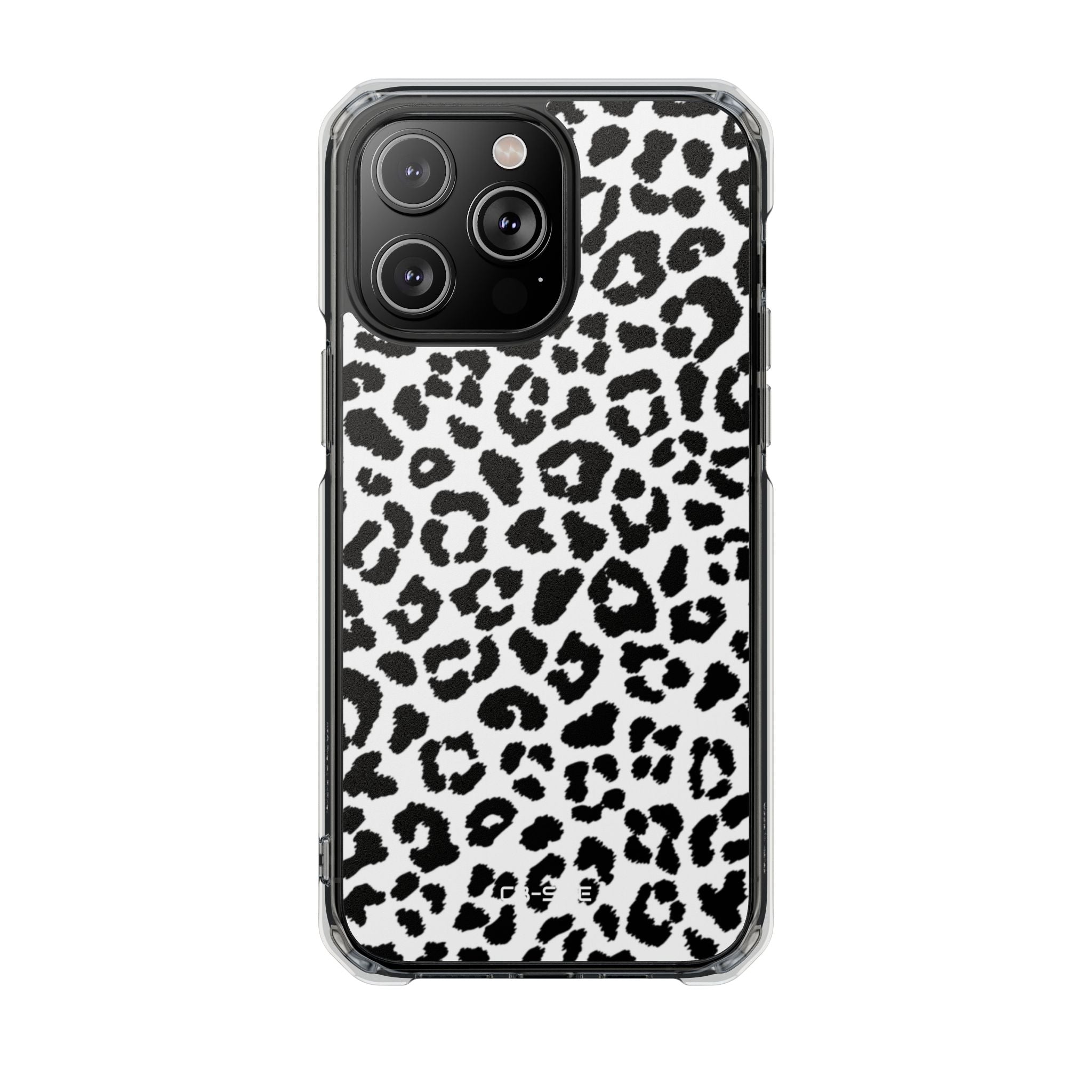 Monochrome Leopard Essence iPhone Case - Impact