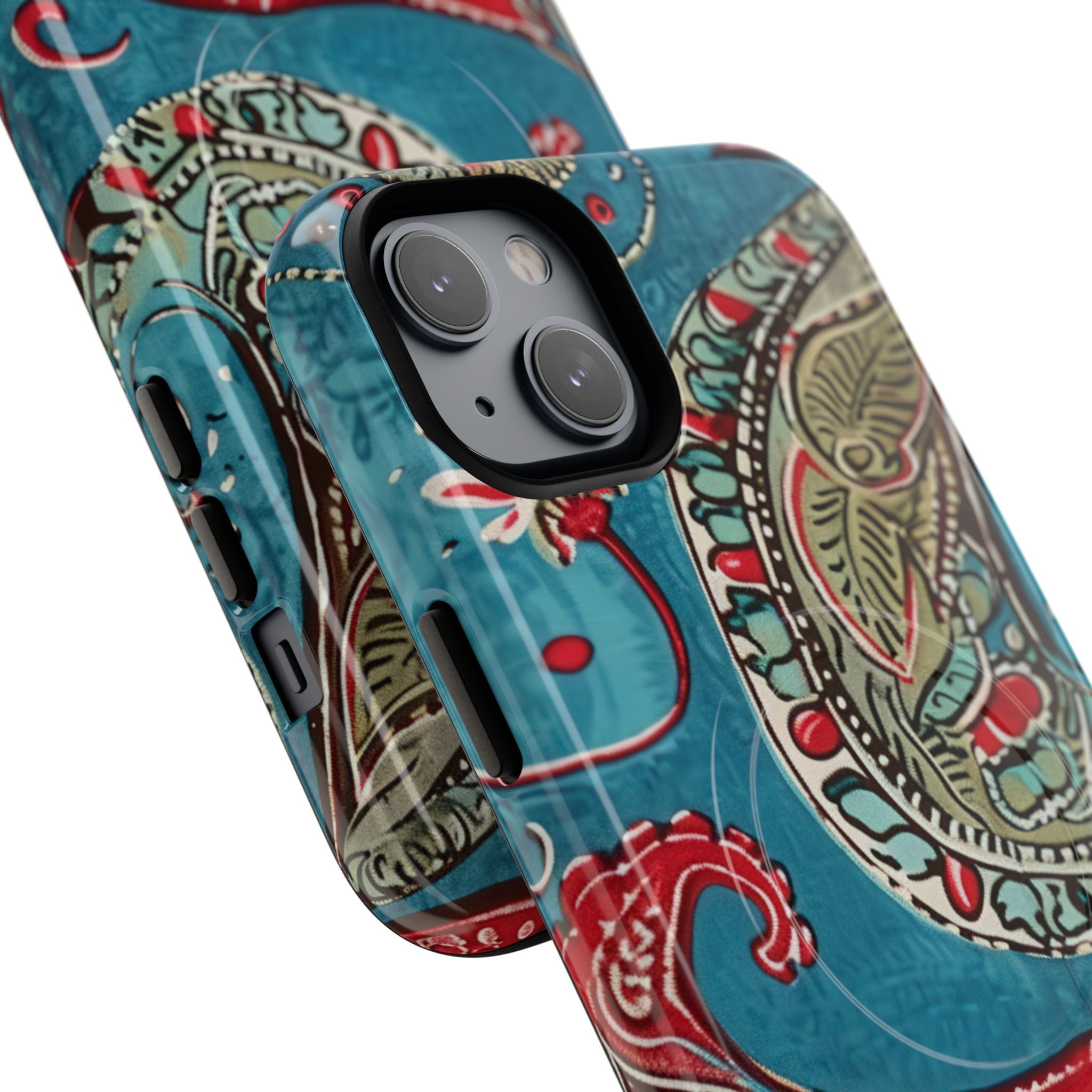 Paisley Floral Fusion iPhone 14 - Tough+