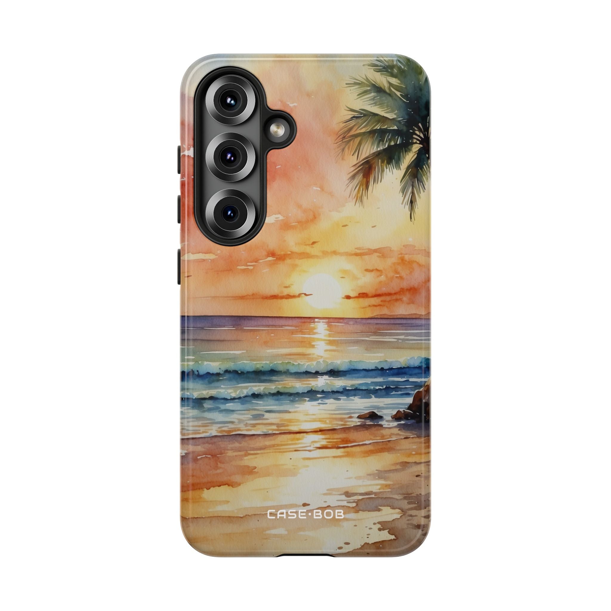 Sunset Palm Samsung S25 Case - Tough