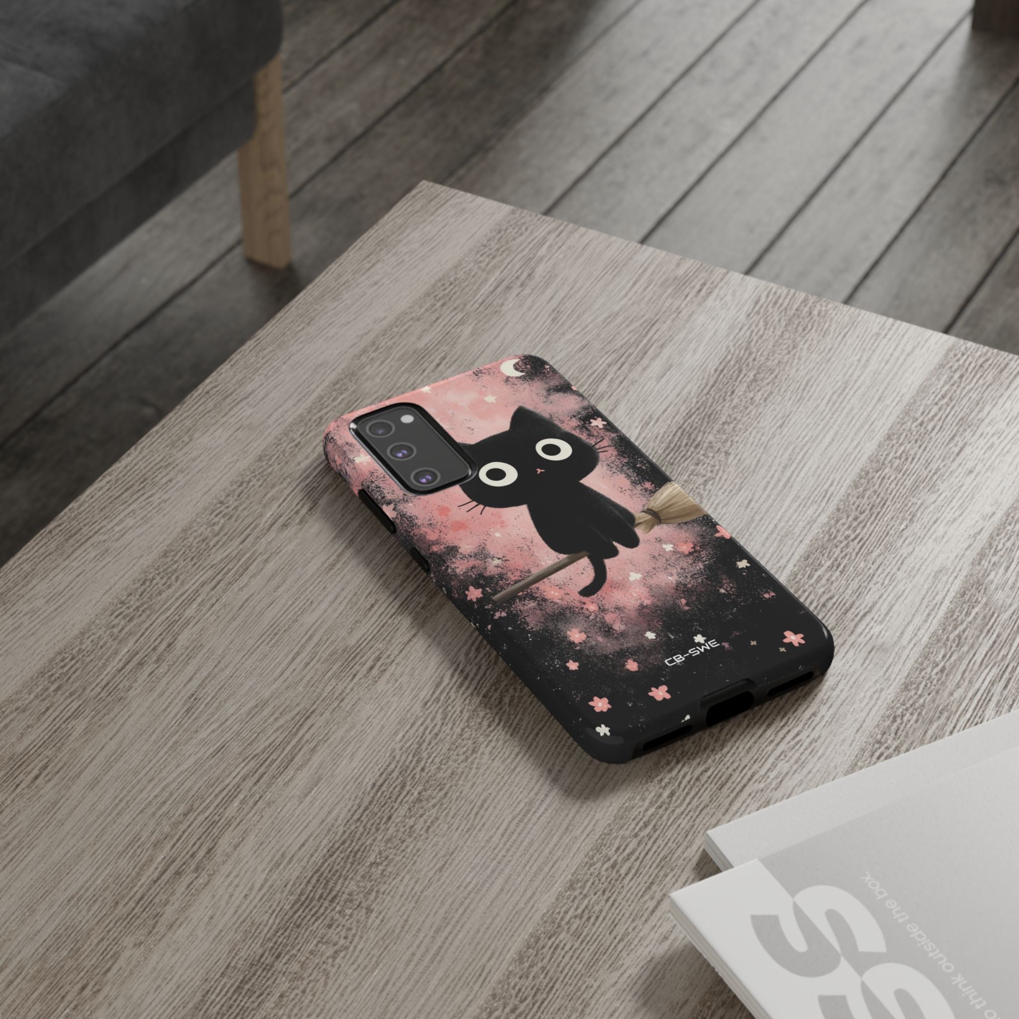 Whimsical Cat Soars - Samsung Case
