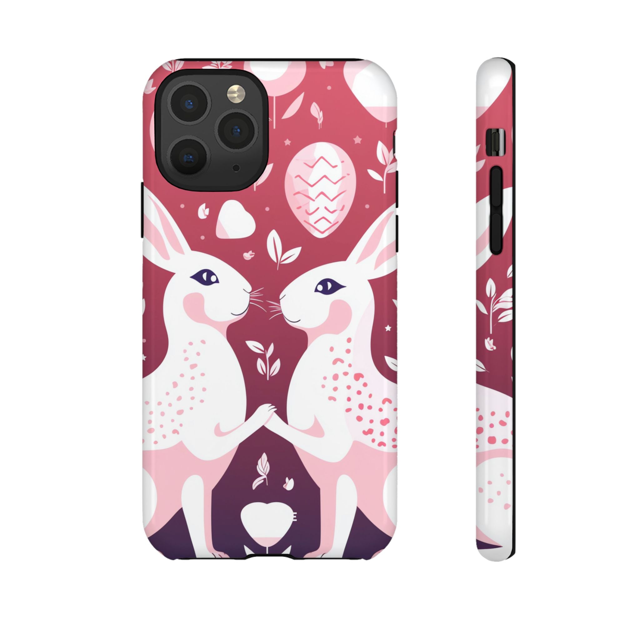 Rabbits Share Joy - iPhone Case
