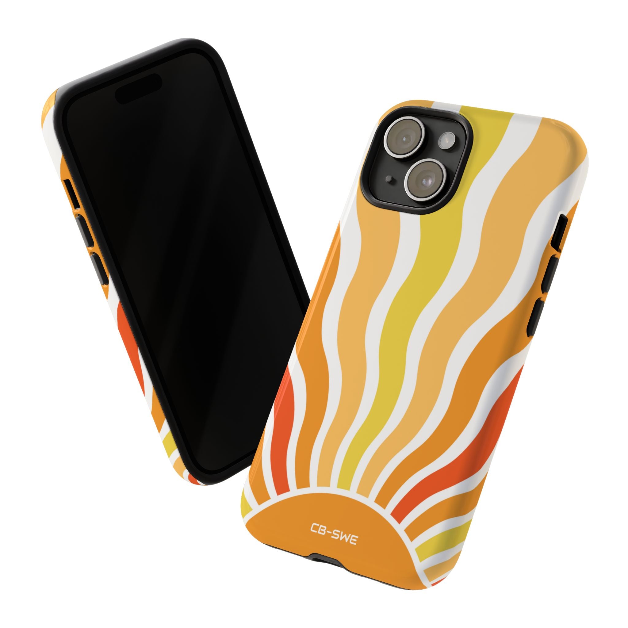 Retro Sunshine Waves - iPhone Case