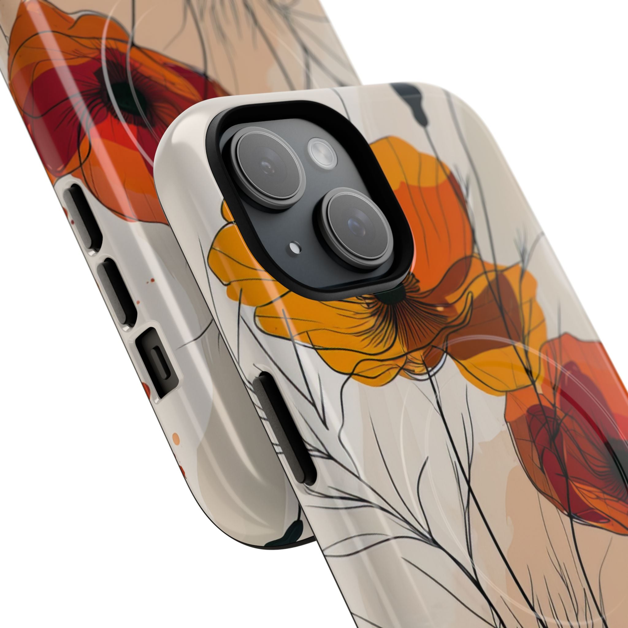 Golden Bloom Dance iPhone 15 - Tough+