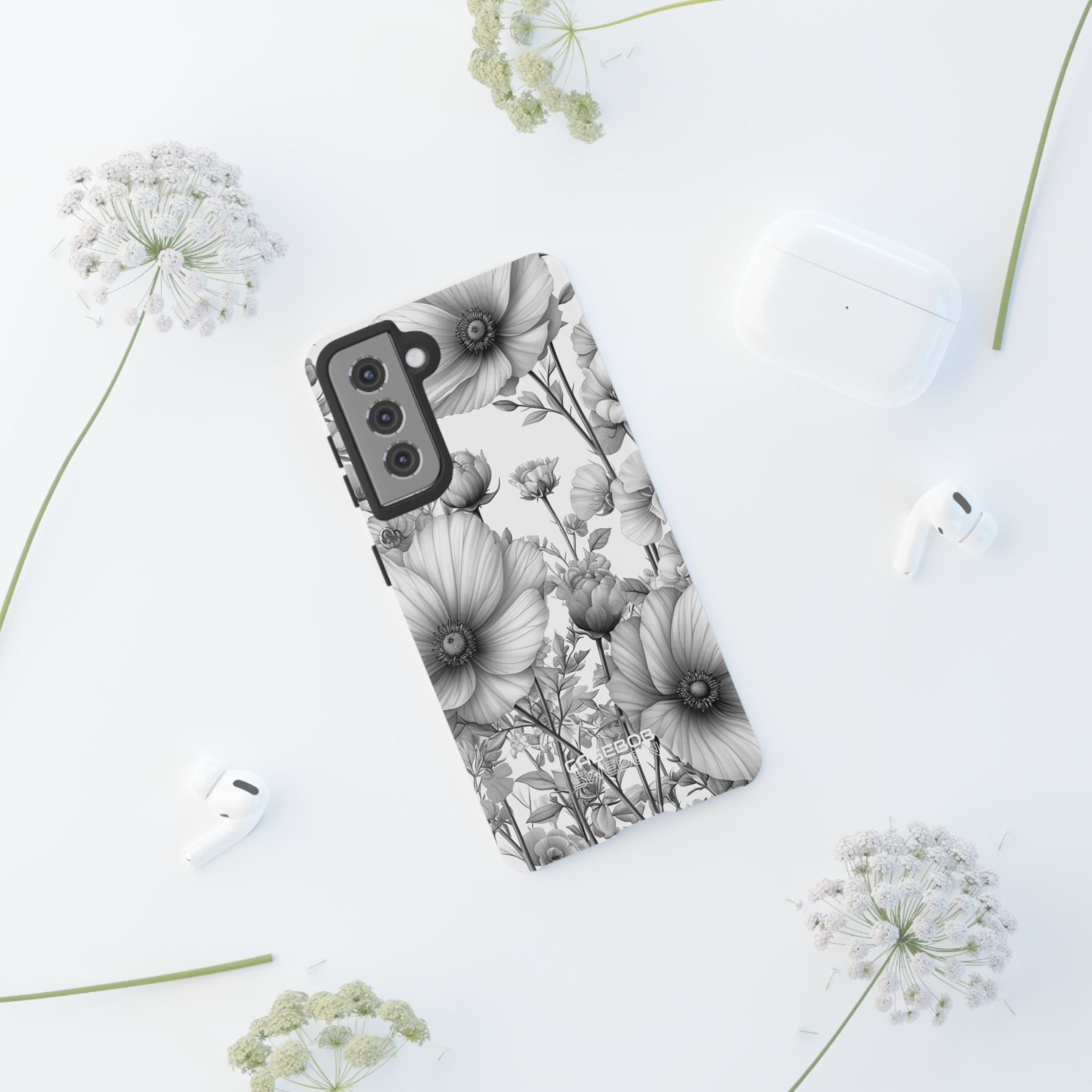 Vintage Floral Etching Samsung S21 - Tough