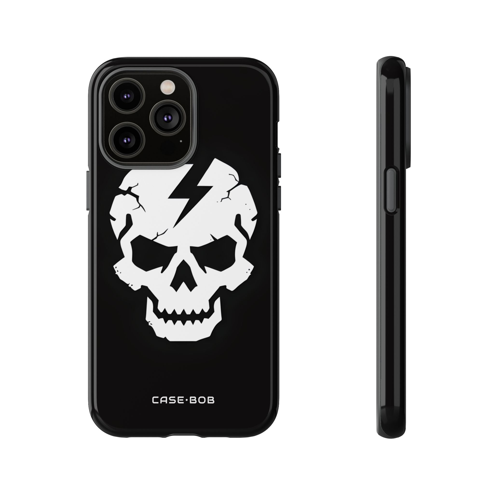 Lightning Skull iPhone 14 Pro Max Case - Tough