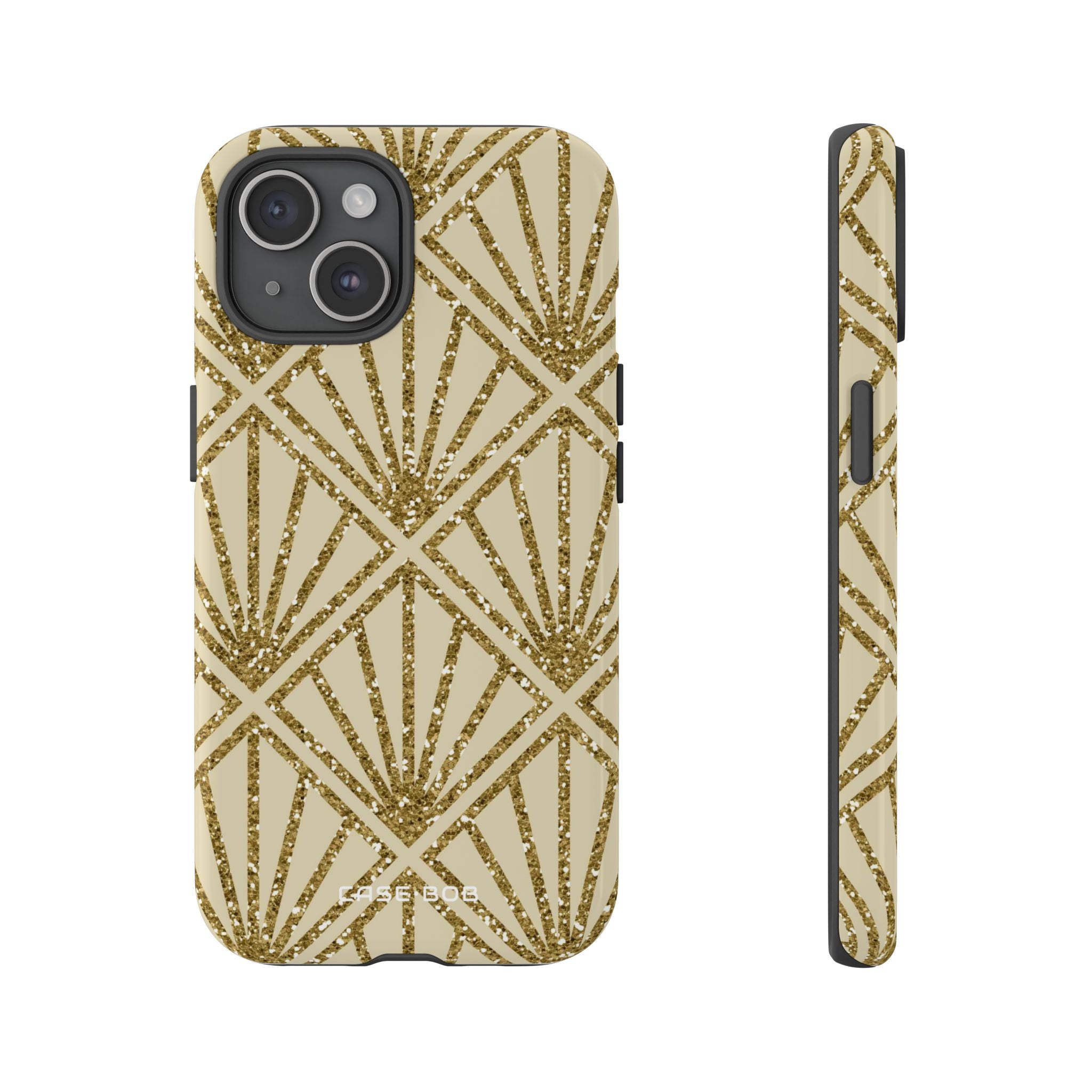 Gold Diamond Radiance iPhone 15 Case - Tough