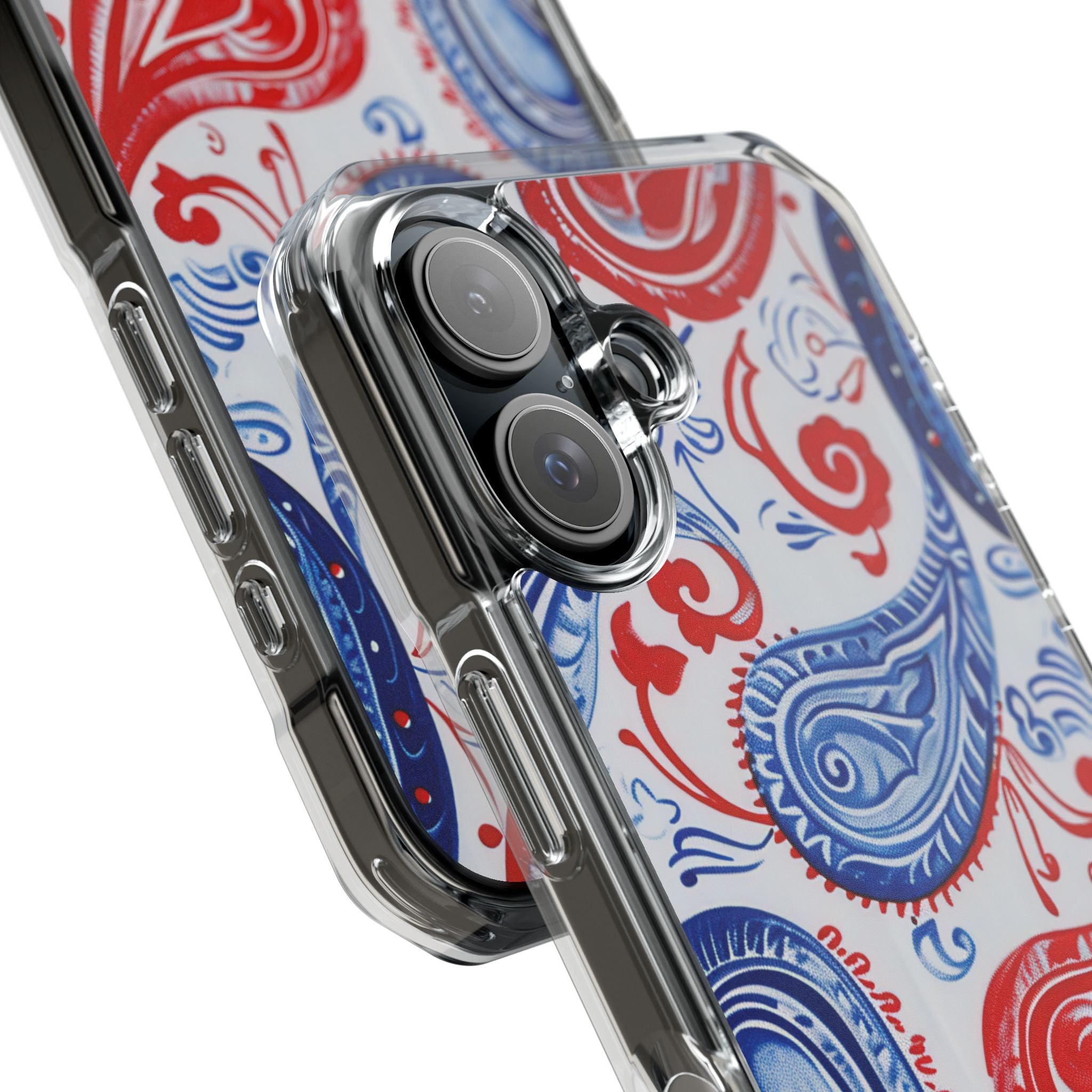 Vibrant Paisley Swirls iPhone 16 - Impact Clear+