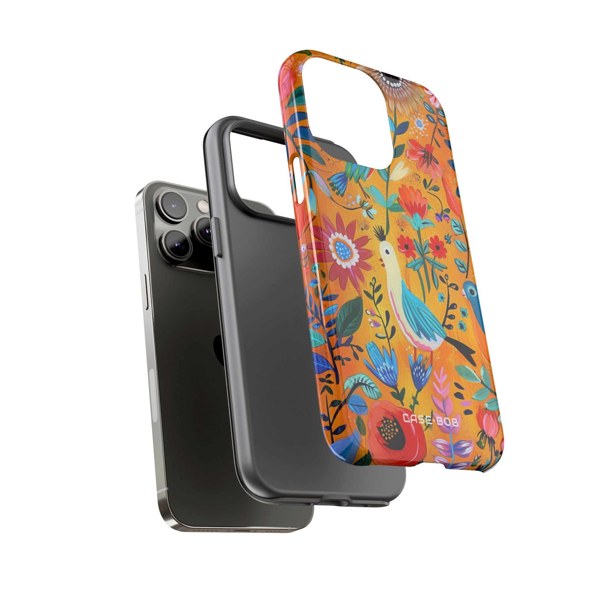 Colorful Birds Bloom iPhone 14 Pro Max Case - Tough