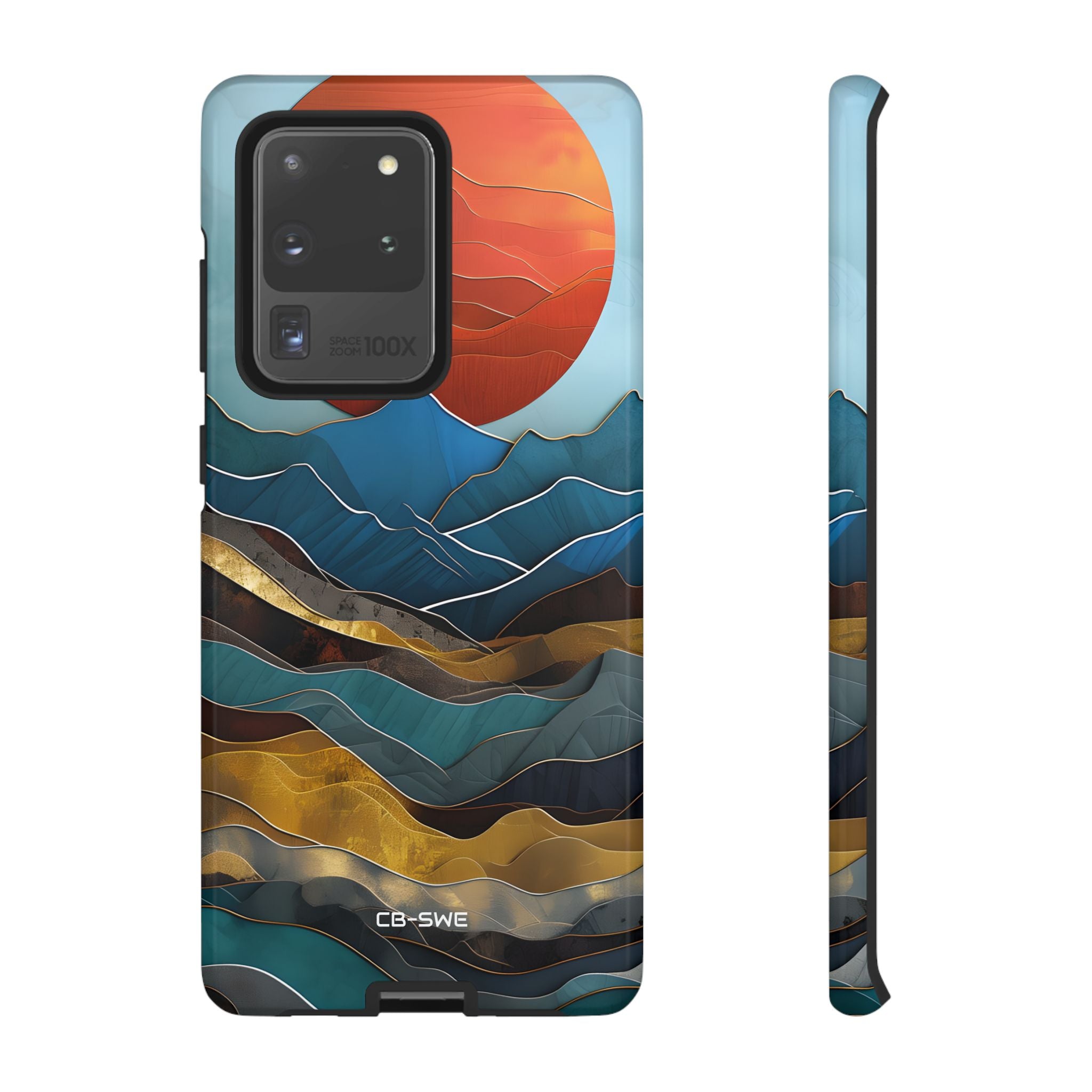 Sunset Geometry Waves - Samsung Case