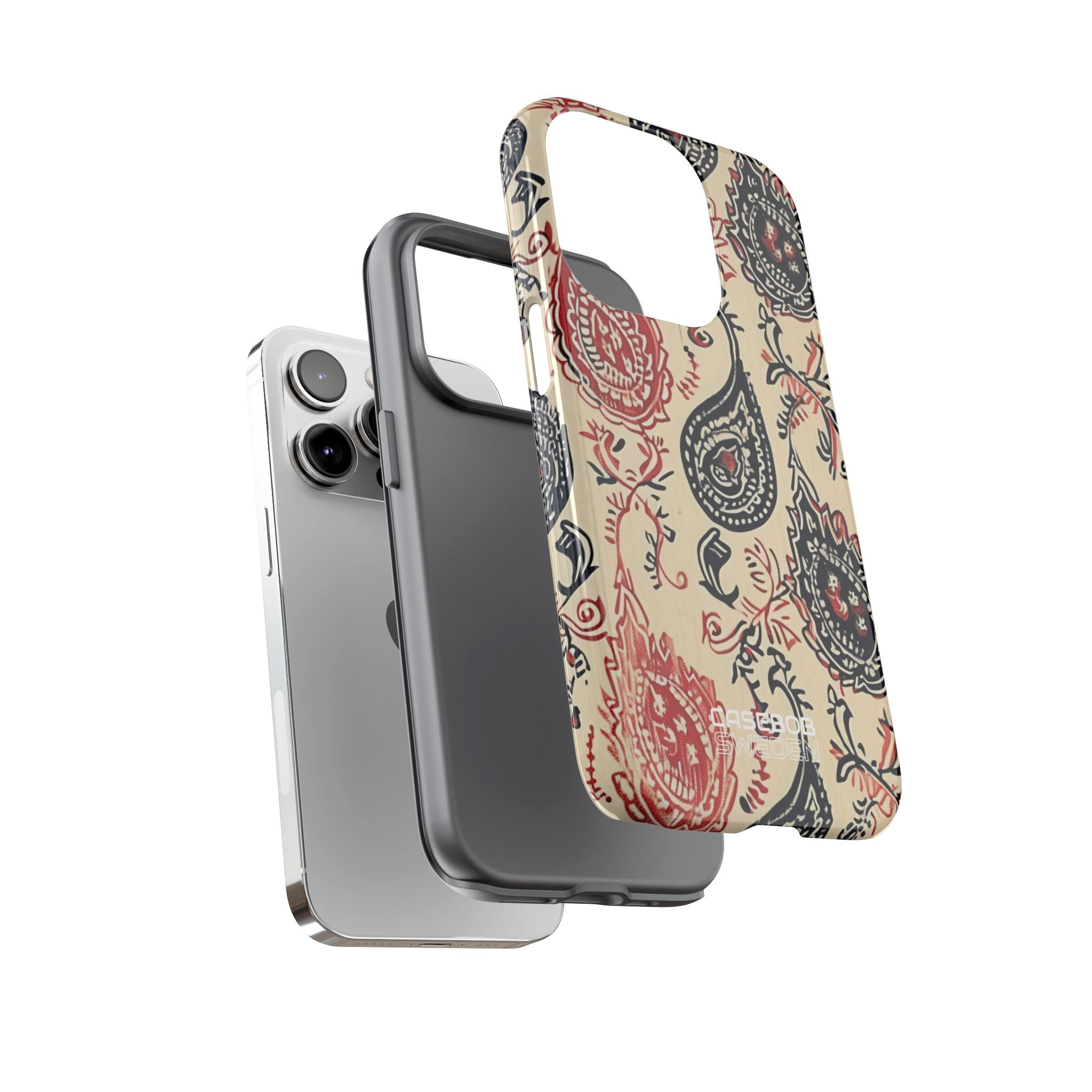 Tourbillon Paisley Marine iPhone 14 - Tough