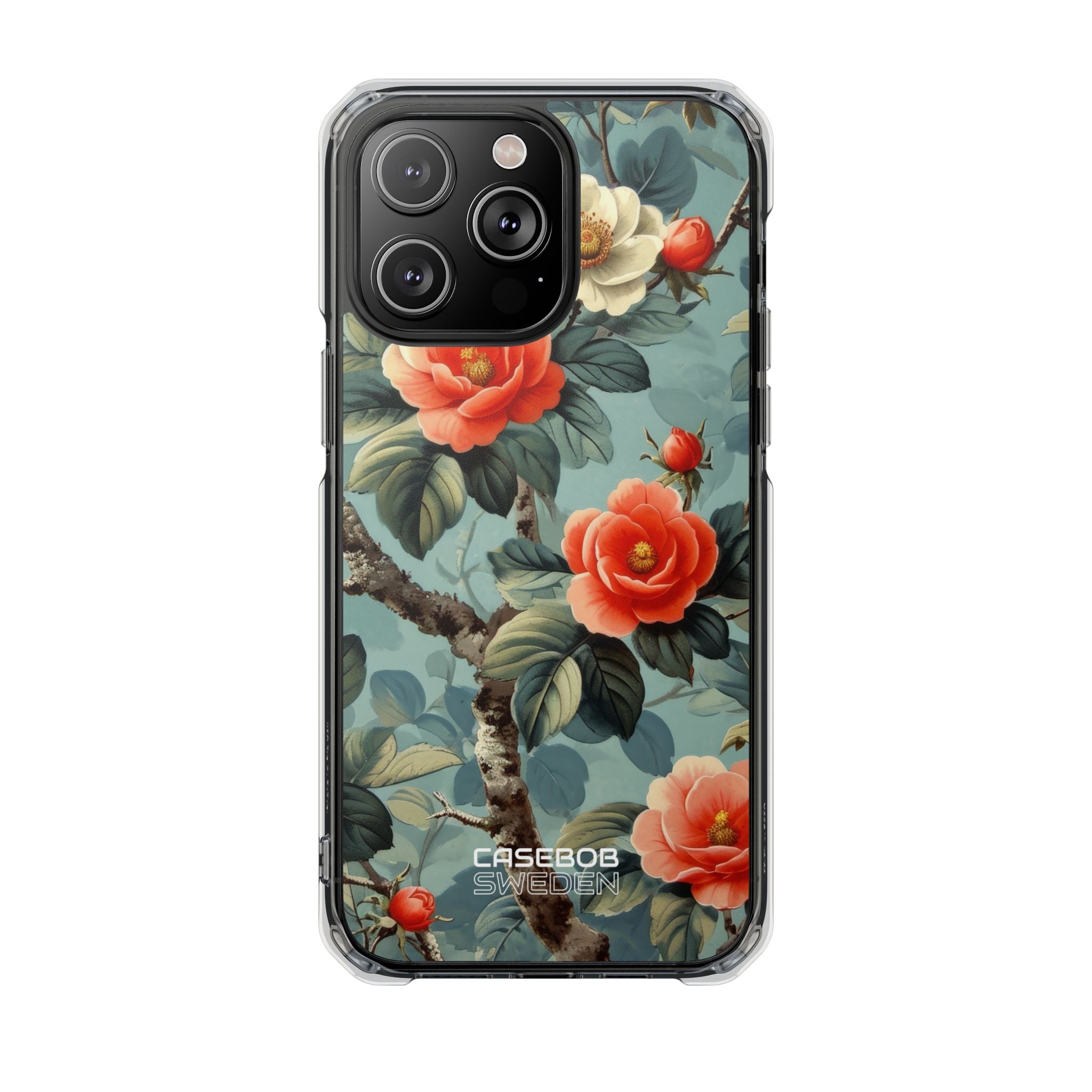 Coral Blossom Tapestry iPhone 14 - Impact Clear+