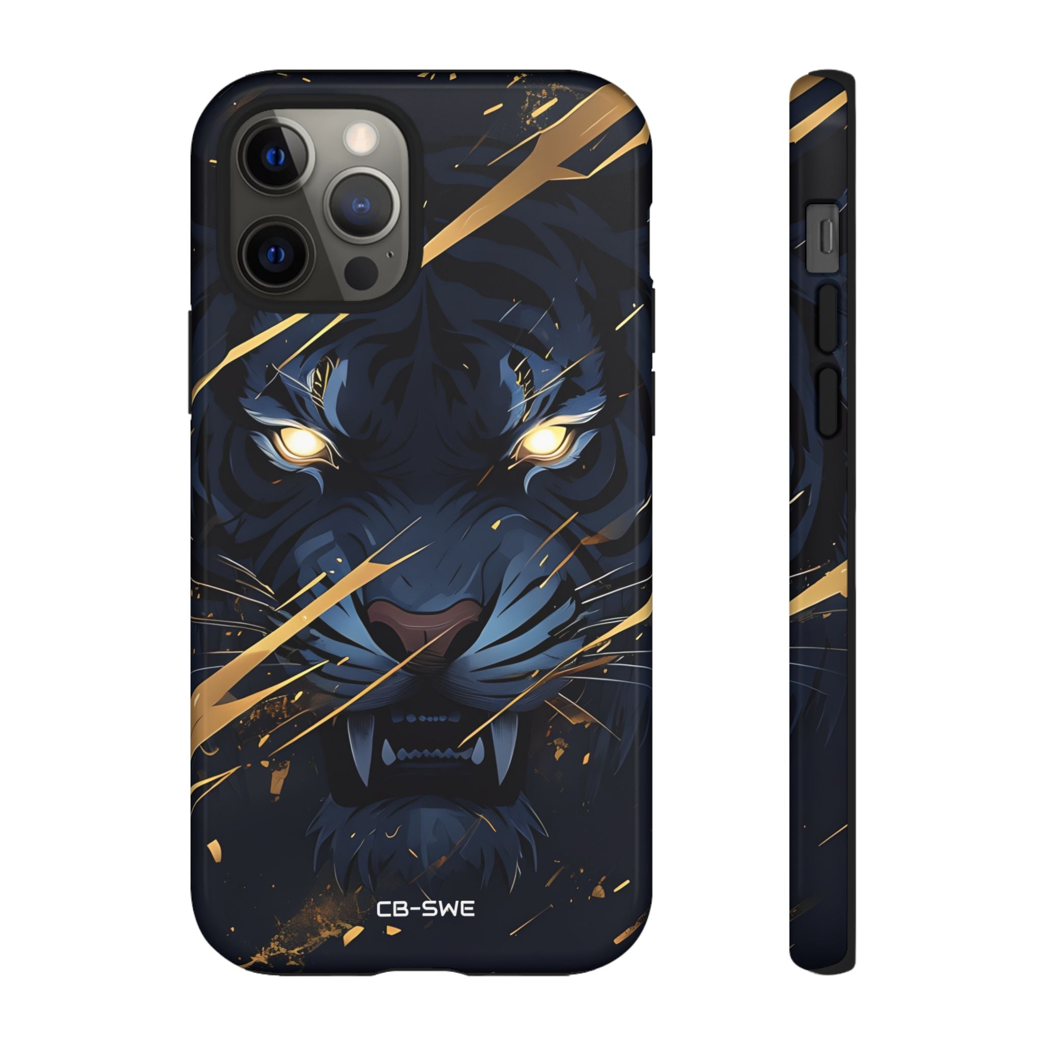 Tiger's Glowing Gaze - iPhone Case